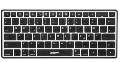 MEDION P81039 keyboard Home Bluetooth Black – image 3