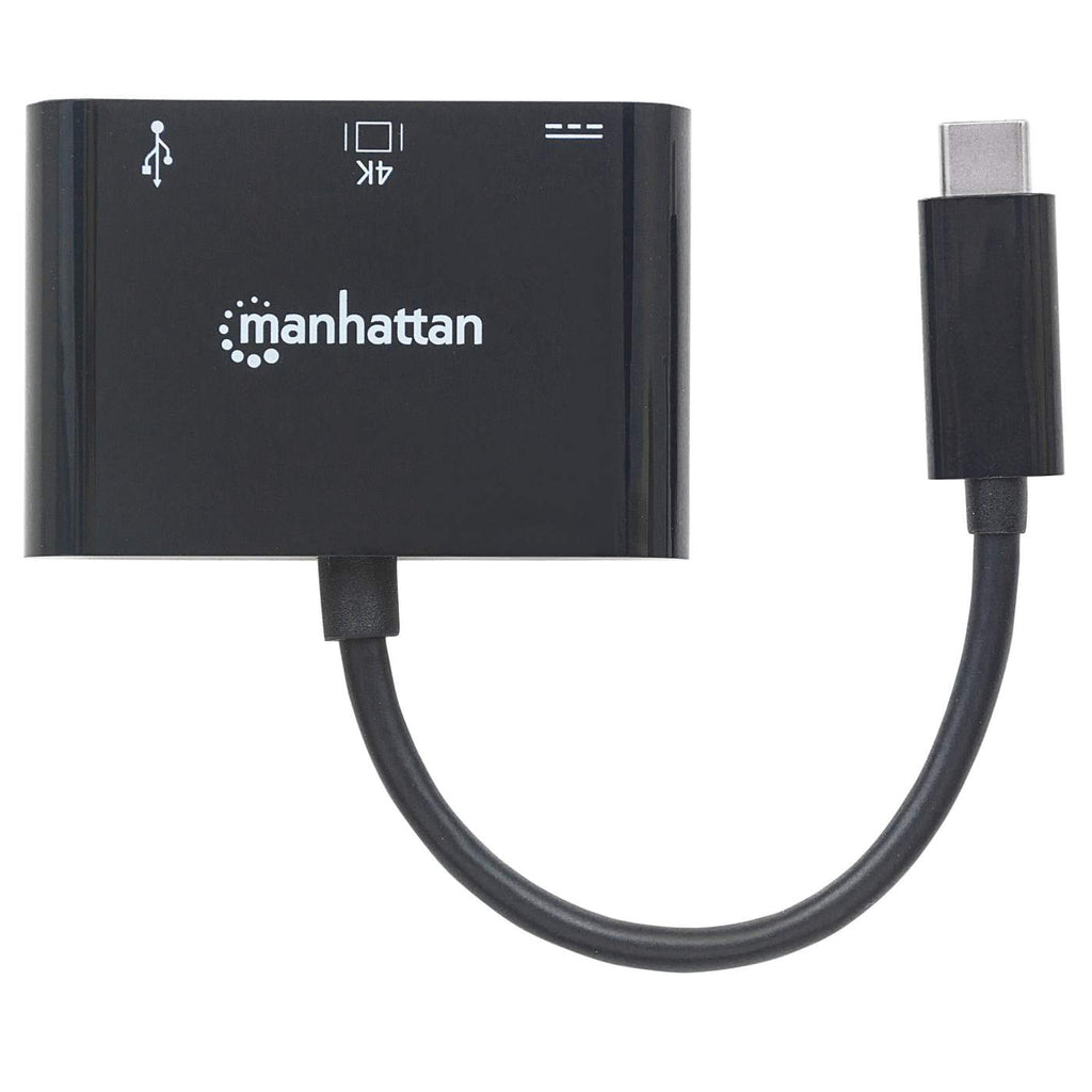 Manhattan USB-C Dock/Hub, Ports (x3): HDMI, USB-A and USB-C, 5 Gbps (USB 3.2 Gen1 aka USB 3.0), With Power Delivery (60W) to USB-C Port (Note additional USB-C w – image 4