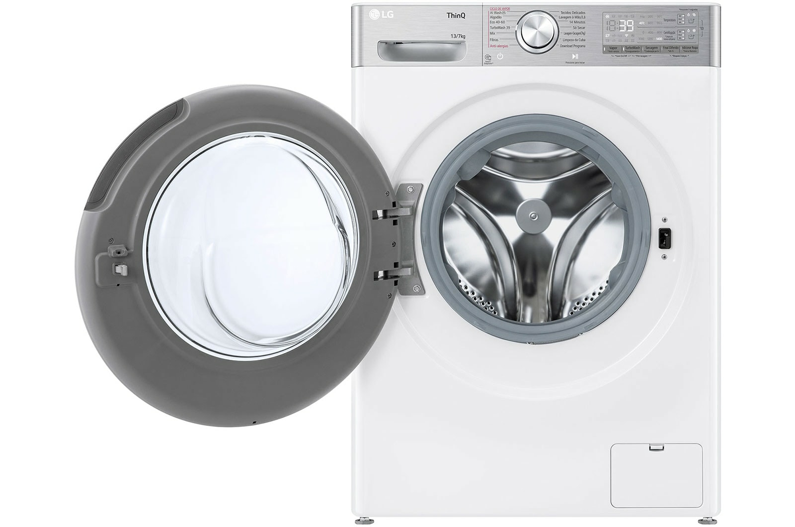 LG F4DR9537S2W washer dryer Freestanding Front-load White – image 2