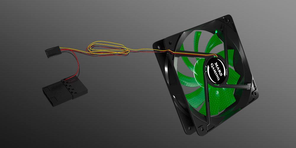 Mars Gaming MF12G computer cooling system Computer case Fan – image 3