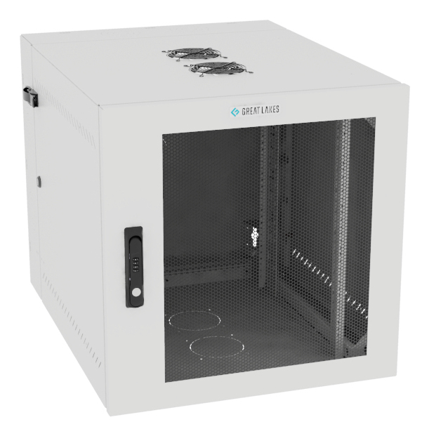 Vertiv VR Rack GL24WMCMM-W-SC-AF-00 rack cabinet 12U Wall mounted rack White