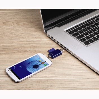 Hama 00123975 card reader USB/Micro-USB Blue – image 5
