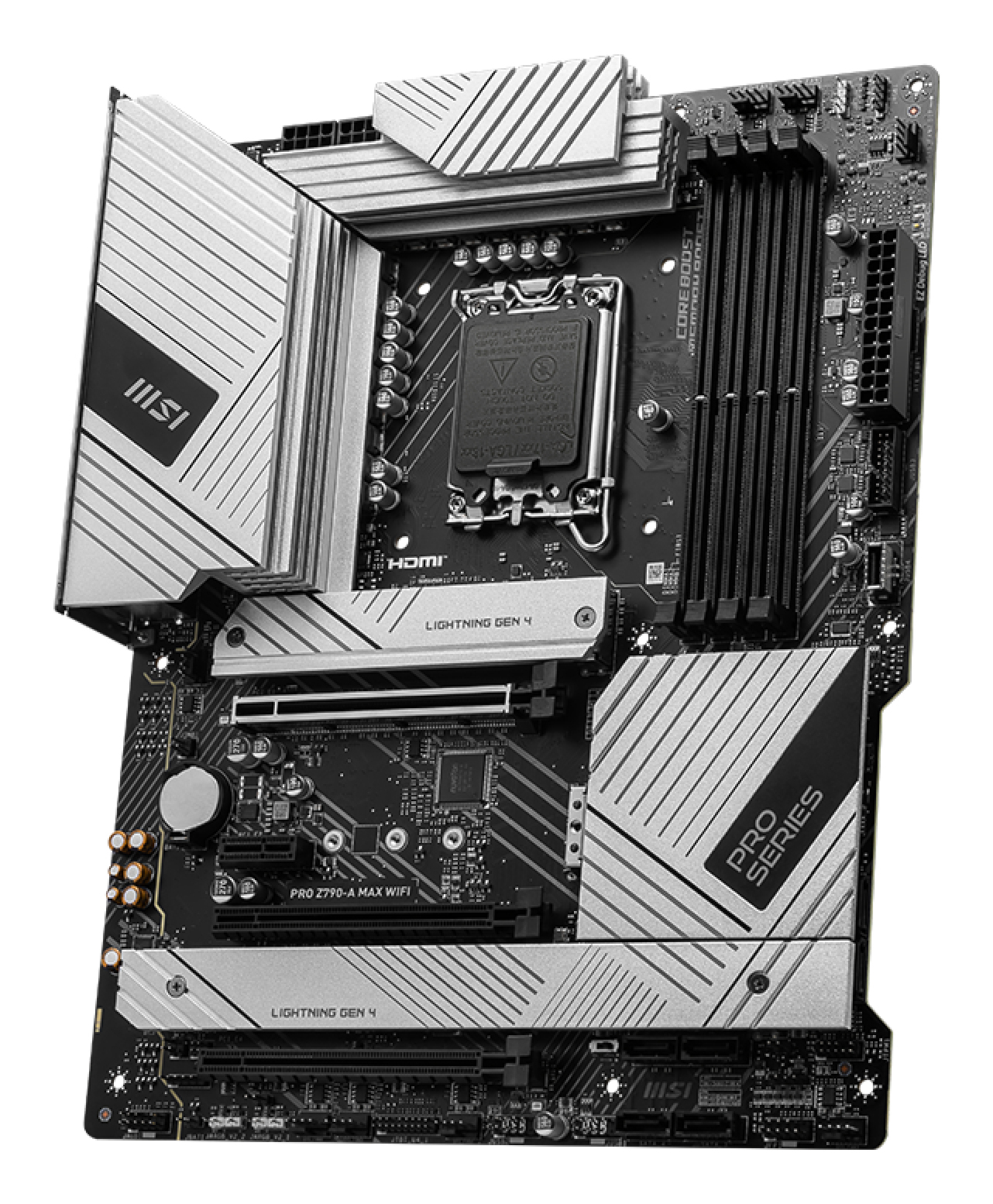 Tarjeta Madre MSI PRO Z790-A MAX WIFI - Socket 1700 - 4xDDR5 - 4800/5600/7800+(OC)MHz - HDMI - DisplayPort - USB 2.0/3.2 - ATX - PRO Z790-A MAX WIFI