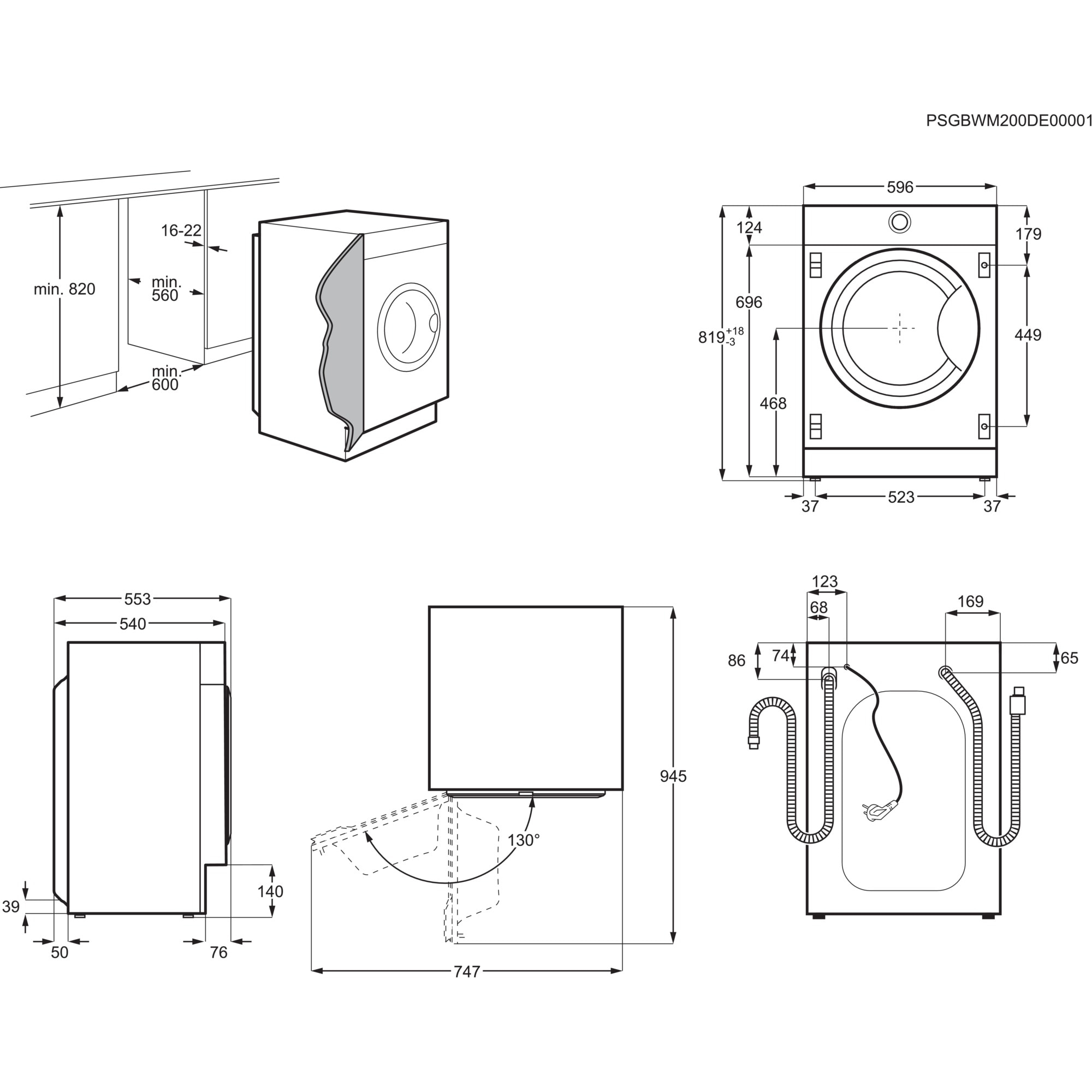 Electrolux EW7F3846OF washing machine Front-load – image 2