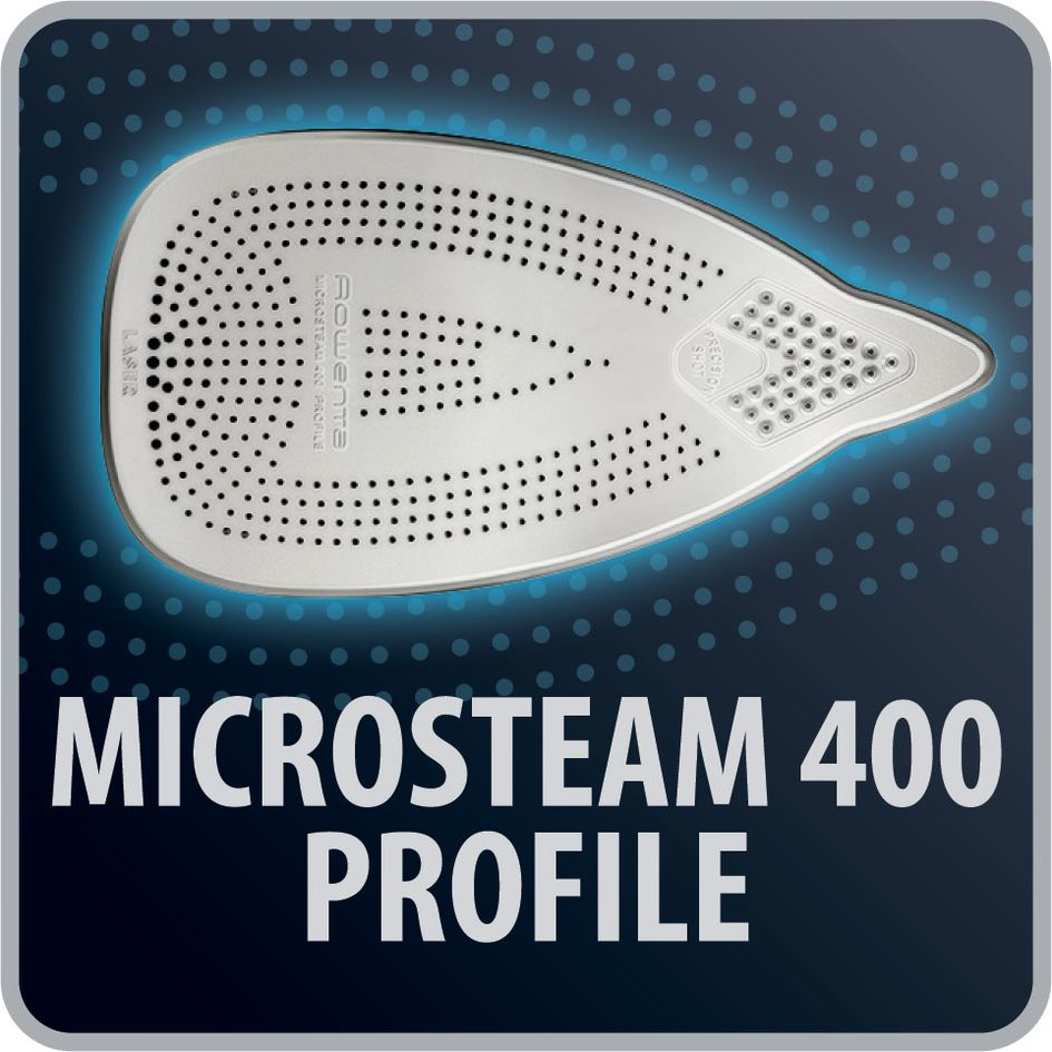Rowenta DW9215 Dry & Steam iron Microsteam 400 Laser soleplate – image 5