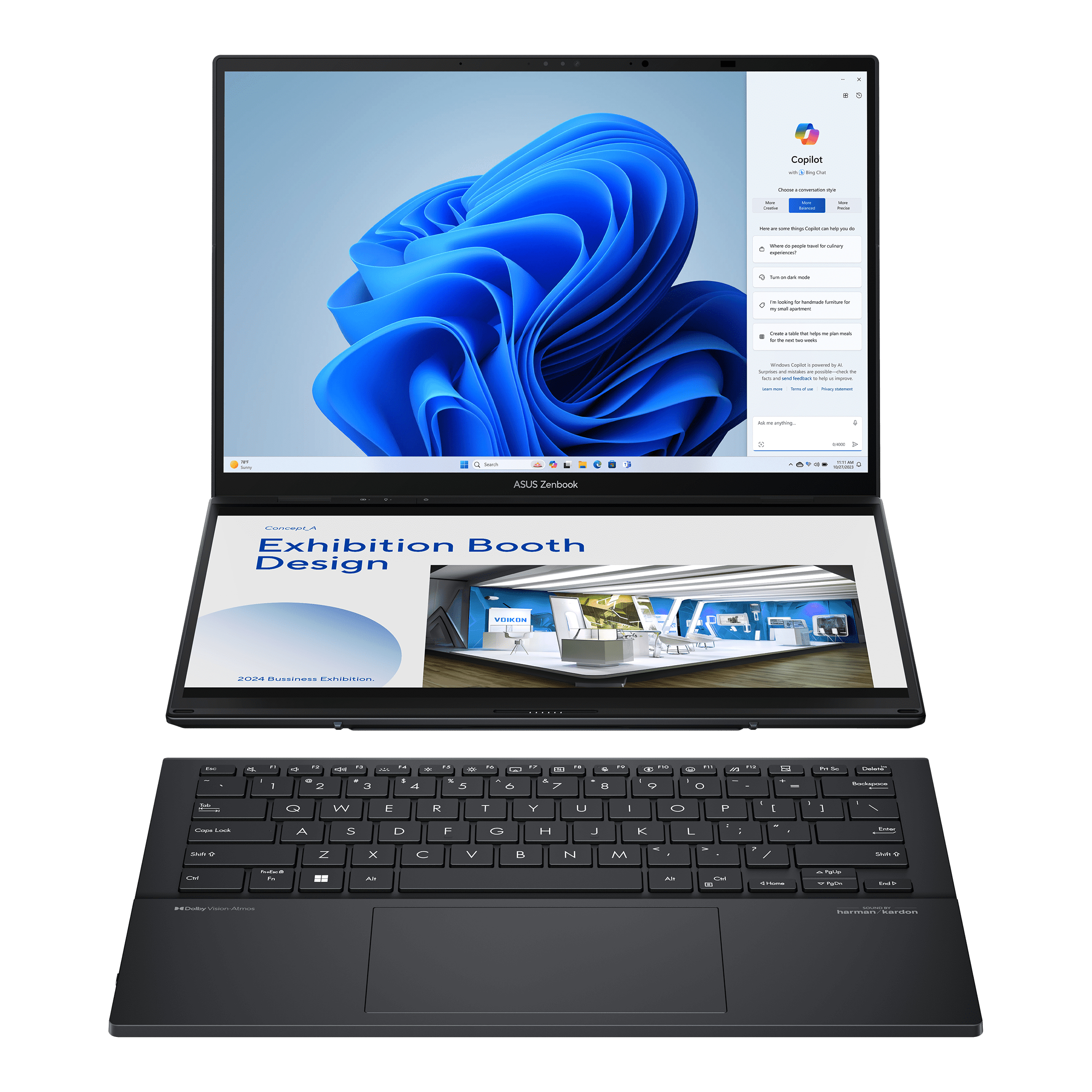 ASUS Zenbook Duo UX8406MA-QL114W Intel Core Ultra 5 125H Ibrido (2 in 1) 35,6 cm (14") Touch screen WUXGA 16 GB LPDDR5x-SDRAM 5