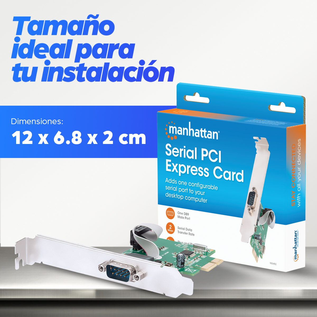 Tarjeta Serial PCI Express 1 Puerto