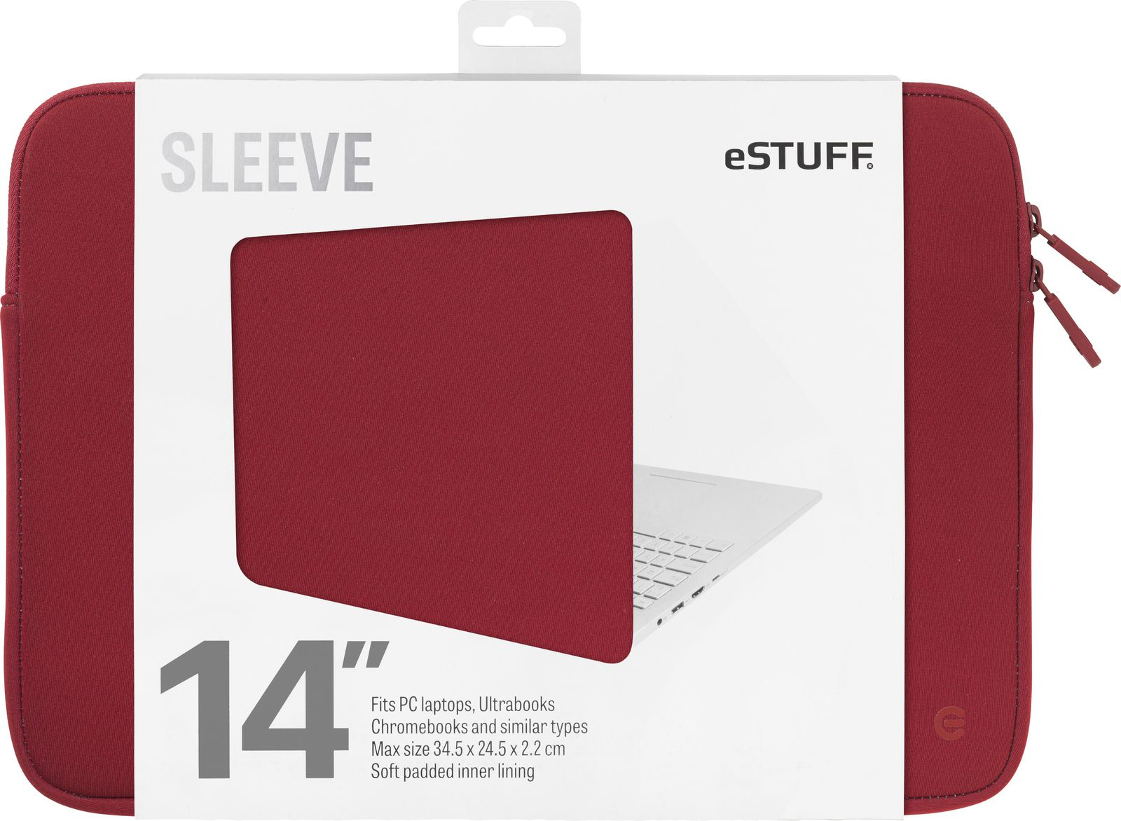 eSTUFF ES82252-MAROON laptop case – image 2