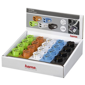 Hama 00123530 mobile device charger GPS, MP3, Smartphone, Tablet Black, Blue, Green, Orange, White Cigar lighter Auto – image 2