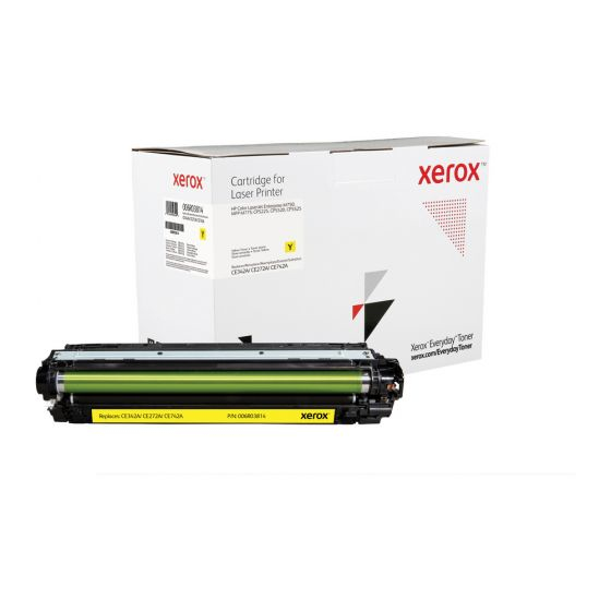 Xerox Yellow Standard Yield Everyday Toner, replacement for HP CE342A, CE272A, CE742A
