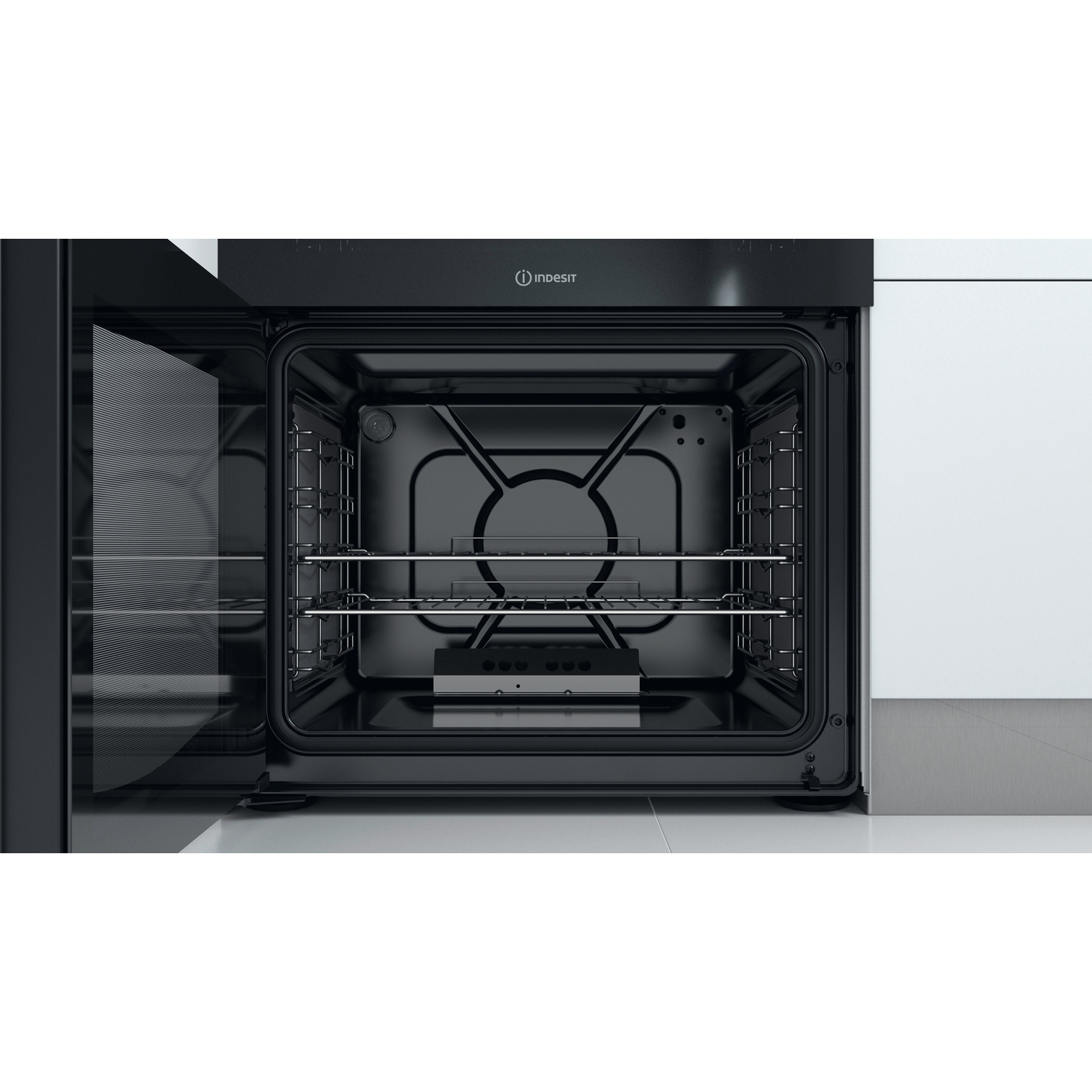 Indesit ID67G0MCX/UK cooker Freestanding cooker Gas Silver – image 6