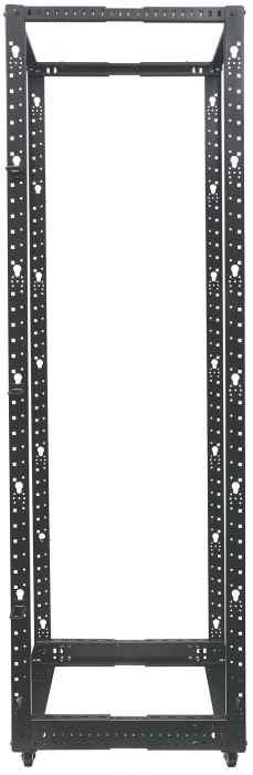 Intellinet 19" Network Rack - Open Frame (4-Post), 45U, Black, Flatpack, Max – image 7