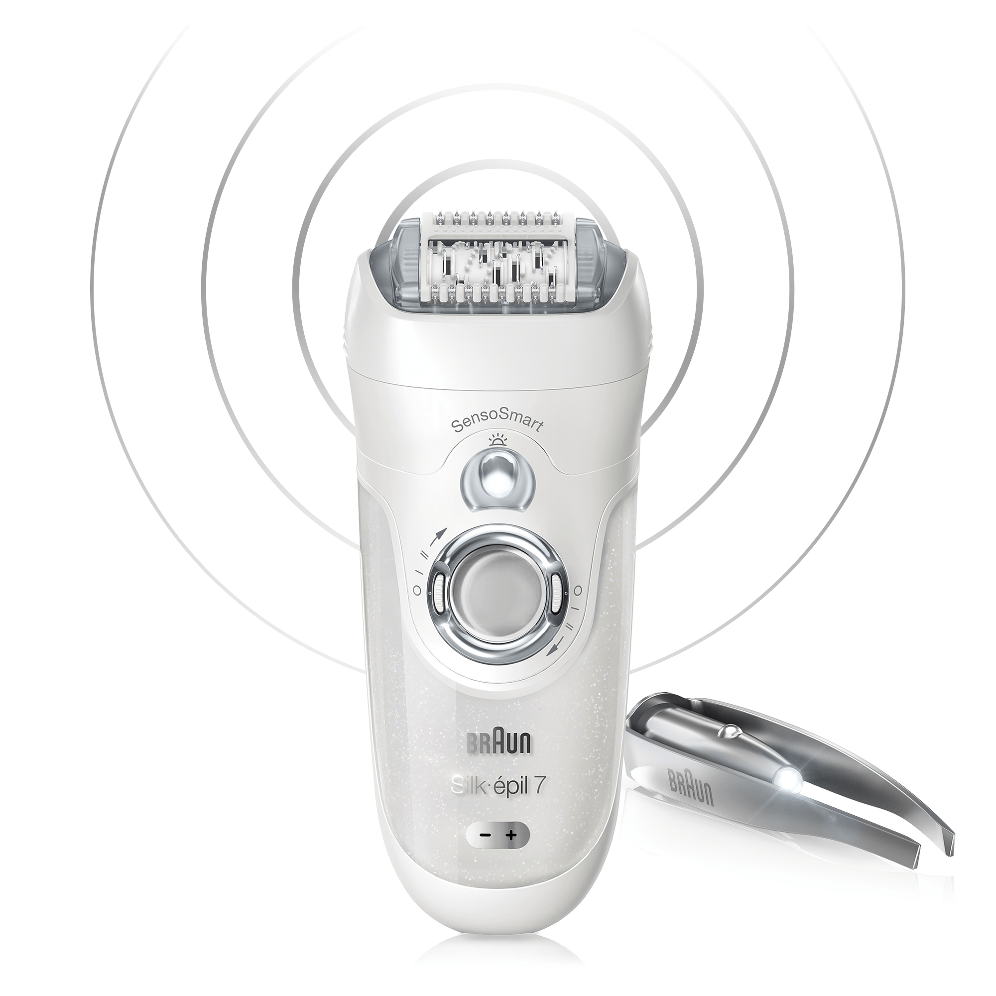 Braun Silk-épil 7 81646967 epilator 40 tweezers White, Silver – image 3