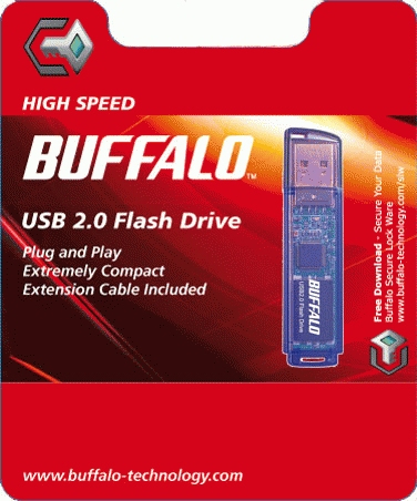 Buffalo USB Stick Flash Blue 128MB (Entry Level) – image 2