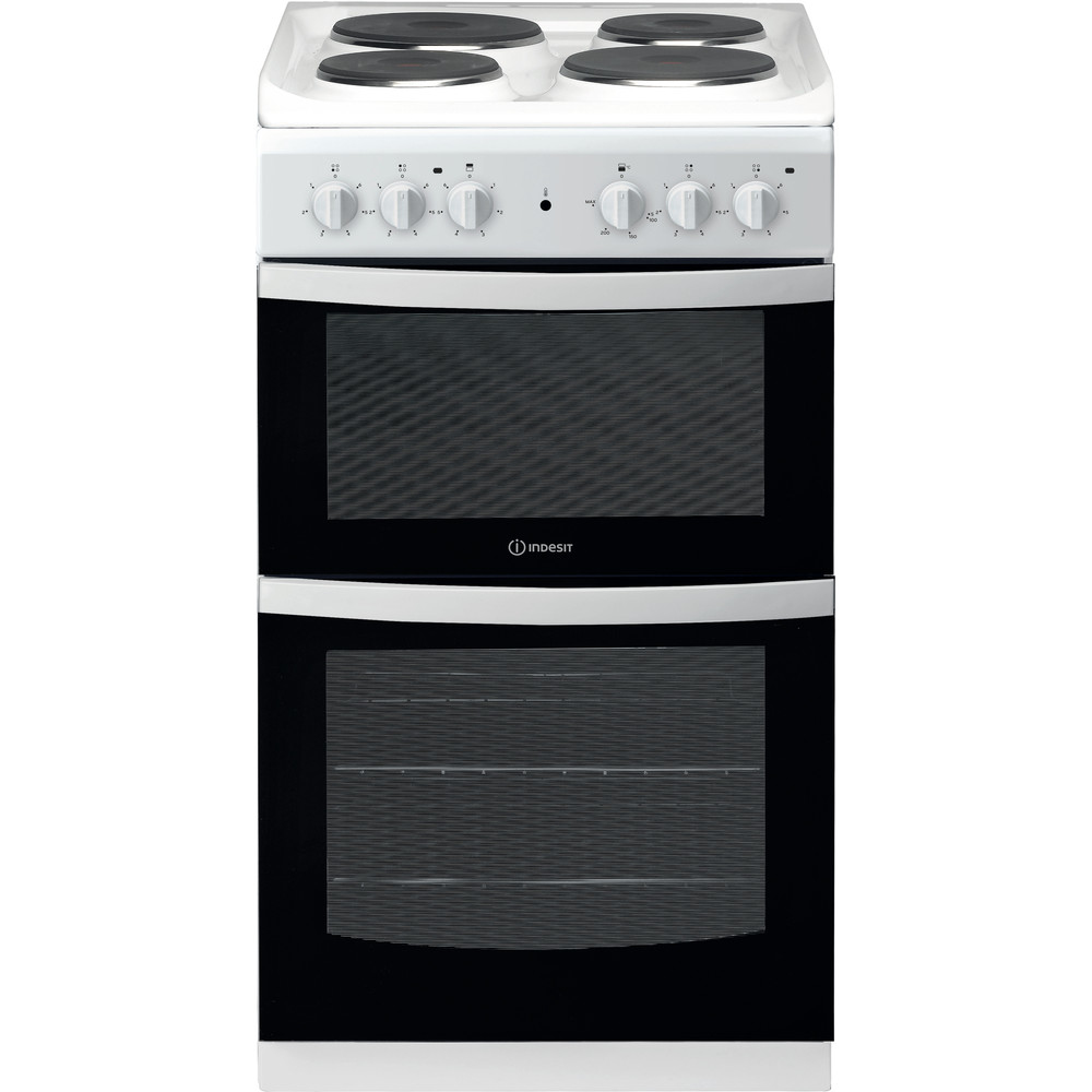 Indesit ID5E92KMW/UK cooker Freestanding cooker Electric Black, White – image 1