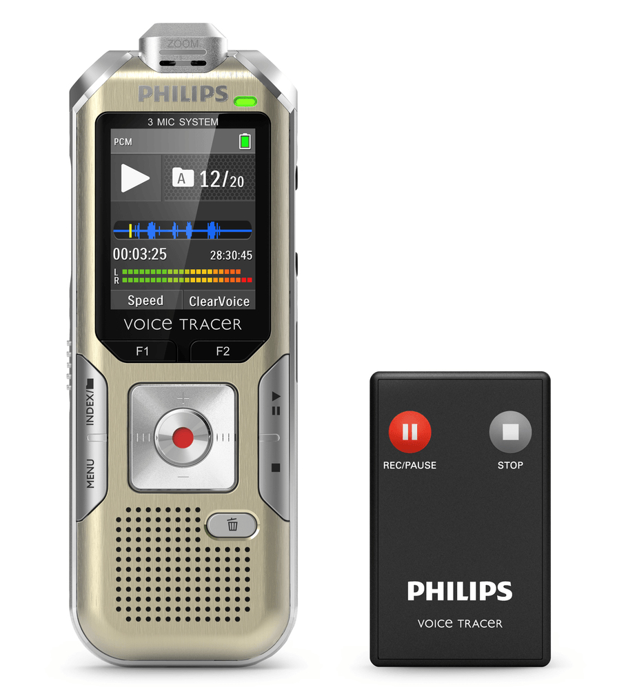 Philips Voice Tracer DVT6510 Internal memory & flash card Champagne, Silver – image 4