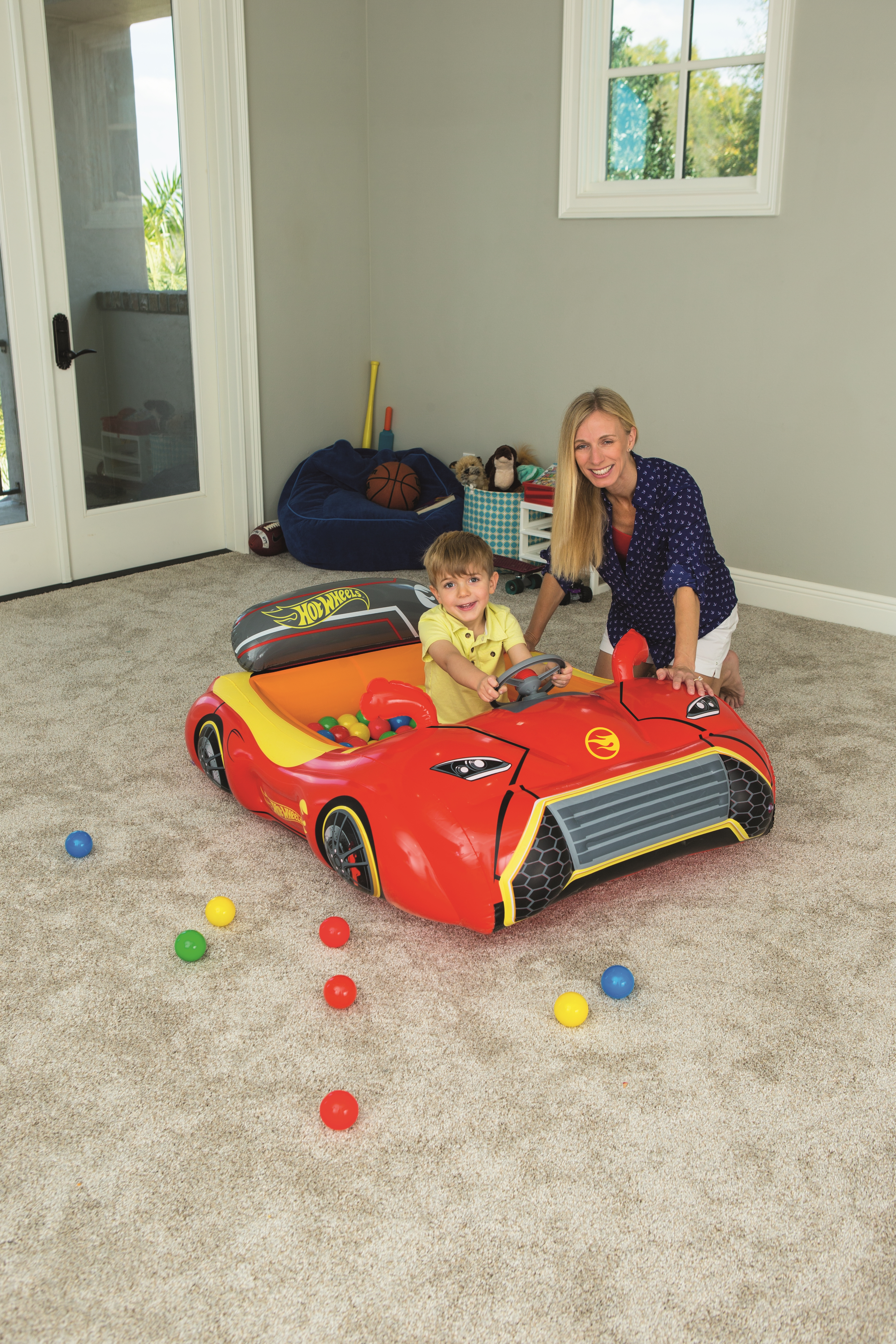 صورة Bestway Hot Wheels حفرة كرات قابلة للنفخ