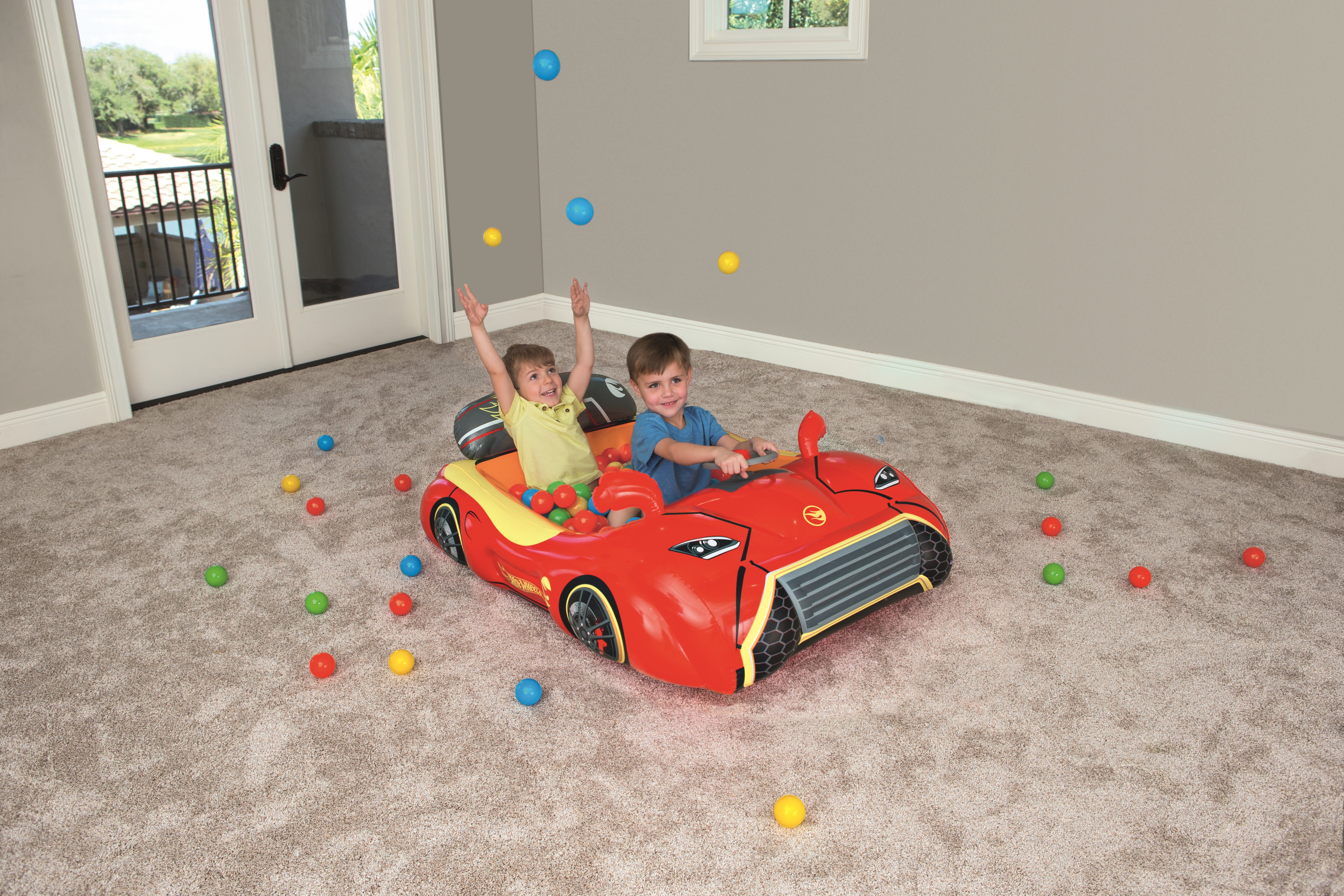 صورة Bestway Hot Wheels حفرة كرات قابلة للنفخ