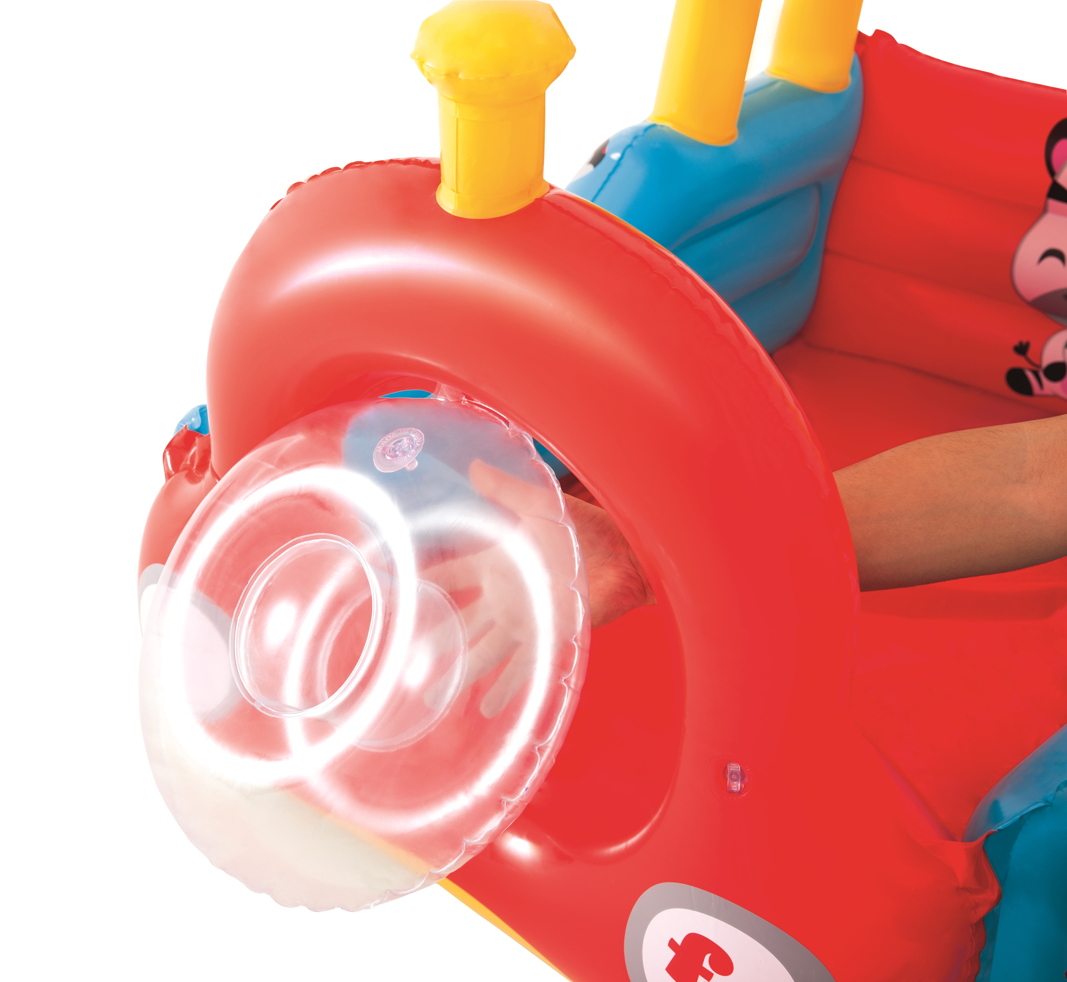 Resim Bestway Fisher-Price Tren Top Havuzu, Vinil, Çok Renkli, 940 mm Genişlik, 1320 mm Derinlik, 890 mm Yükseklik, 25 Top