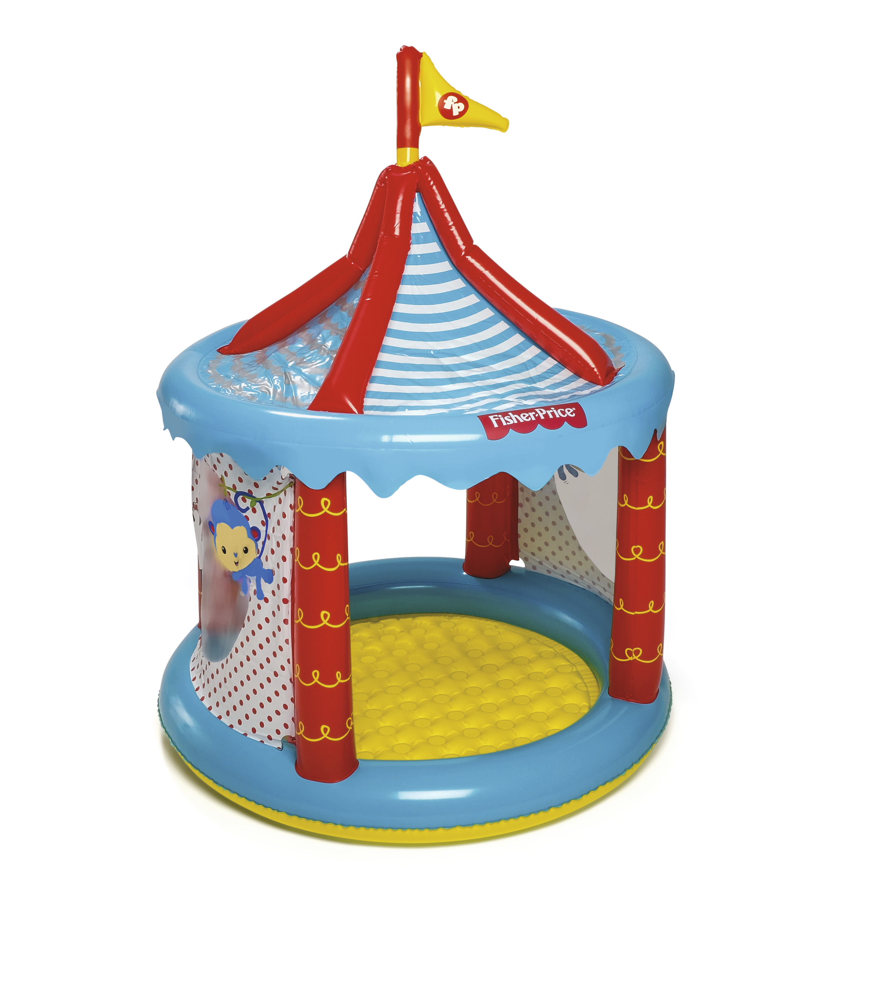 صورة بيت الكرات Bestway Circus، دائري، فينيل، متعدد الألوان، 25 كرة
