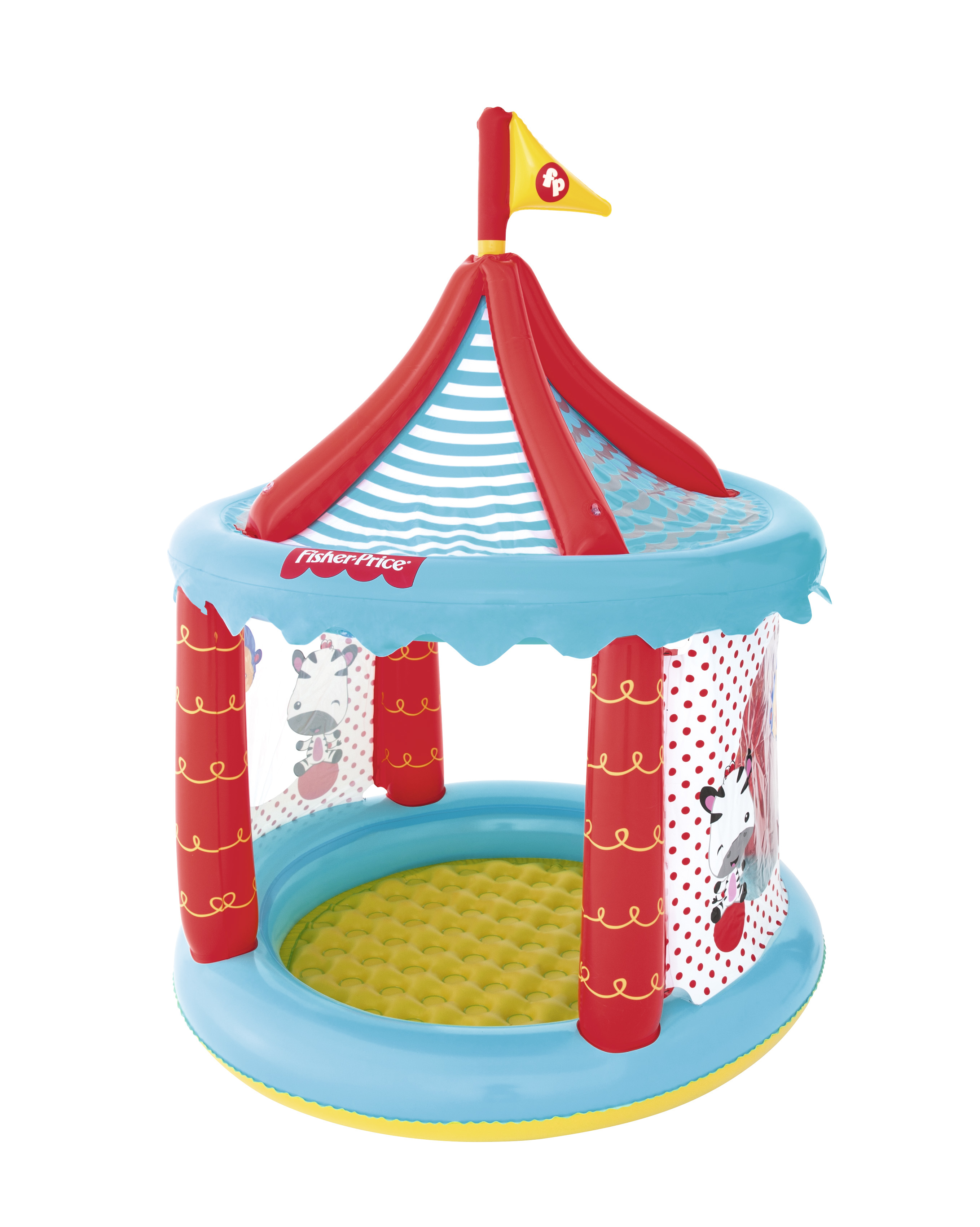 صورة بيت الكرات Bestway Circus، دائري، فينيل، متعدد الألوان، 25 كرة