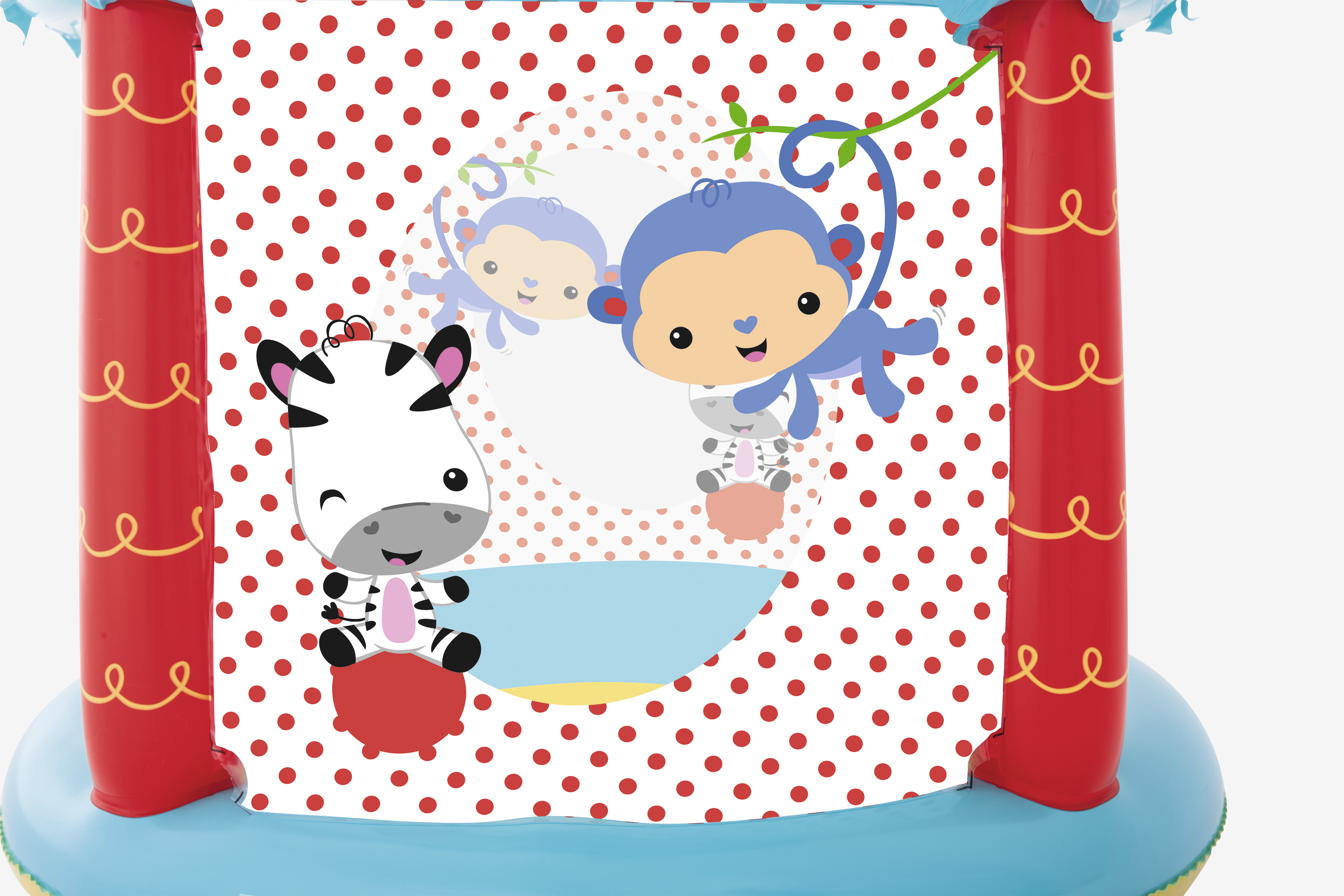 صورة بيت الكرات Bestway Circus، دائري، فينيل، متعدد الألوان، 25 كرة