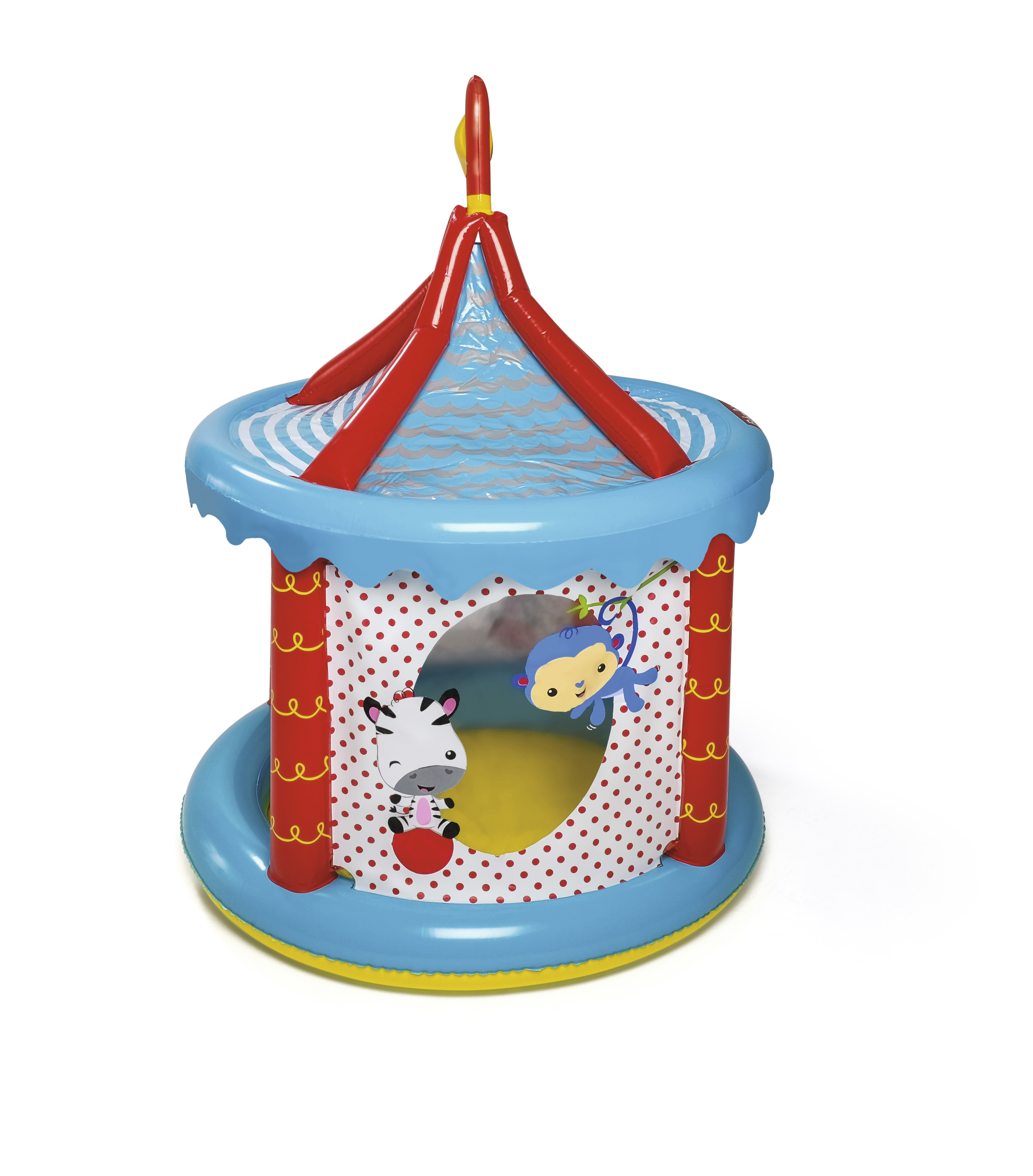 صورة بيت الكرات Bestway Circus، دائري، فينيل، متعدد الألوان، 25 كرة