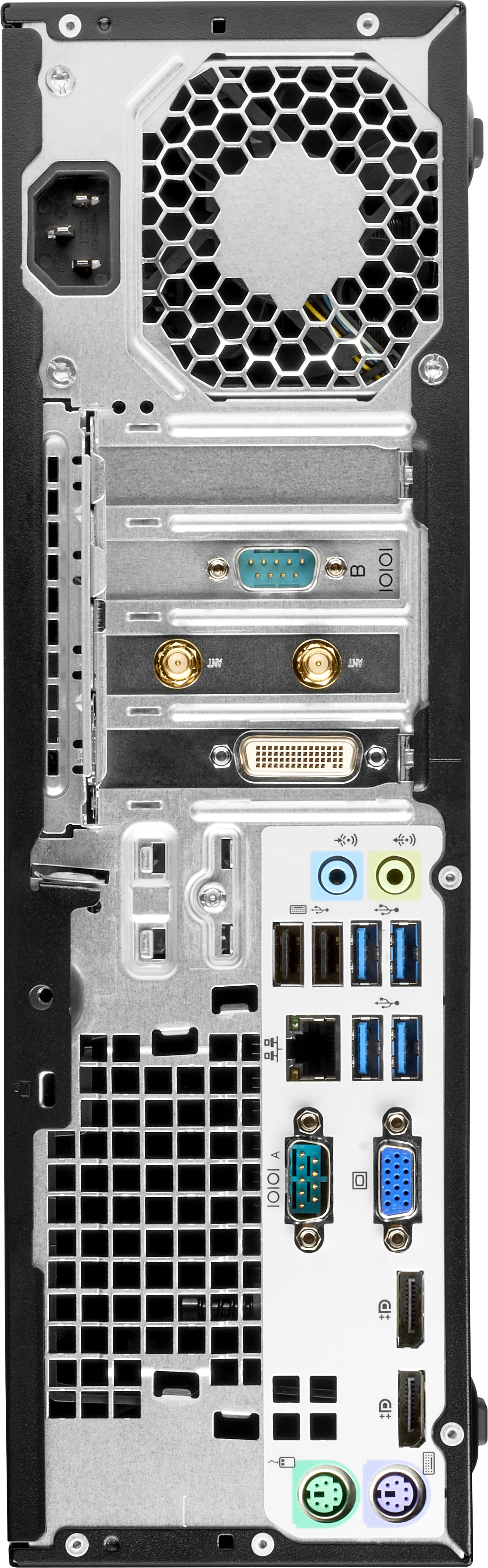 HP EliteDesk 705 G3 AMD Ryzen™ 3 PRO 1200 4 GB DDR4-SDRAM 500 GB HDD AMD Radeon R7 430 Windows 10 Pro SFF PC Black image 5