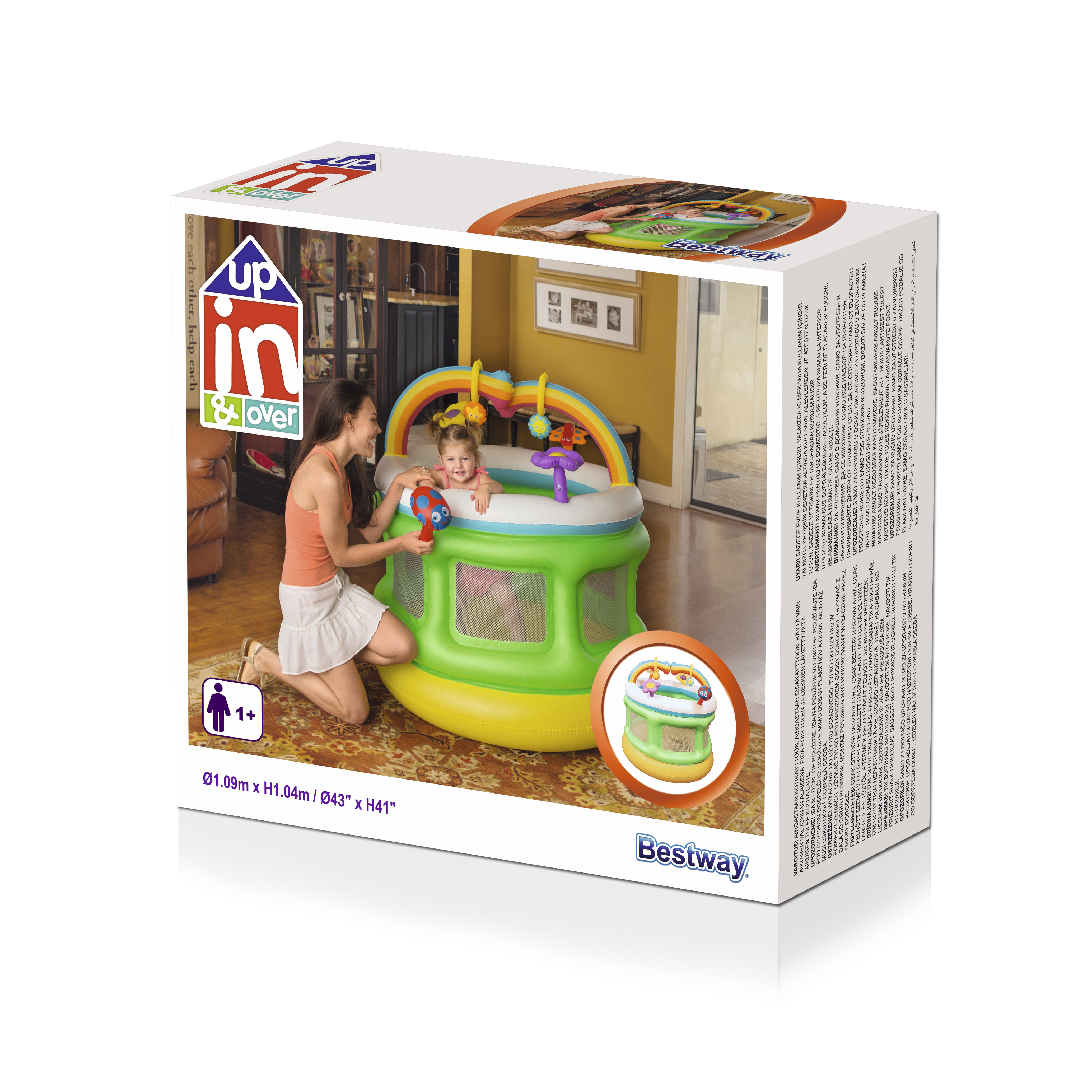 Resim Bestway Şişme Bebek Oyun Parkı, Çok Renkli, 109 cm Çap, 1040 mm Yükseklik