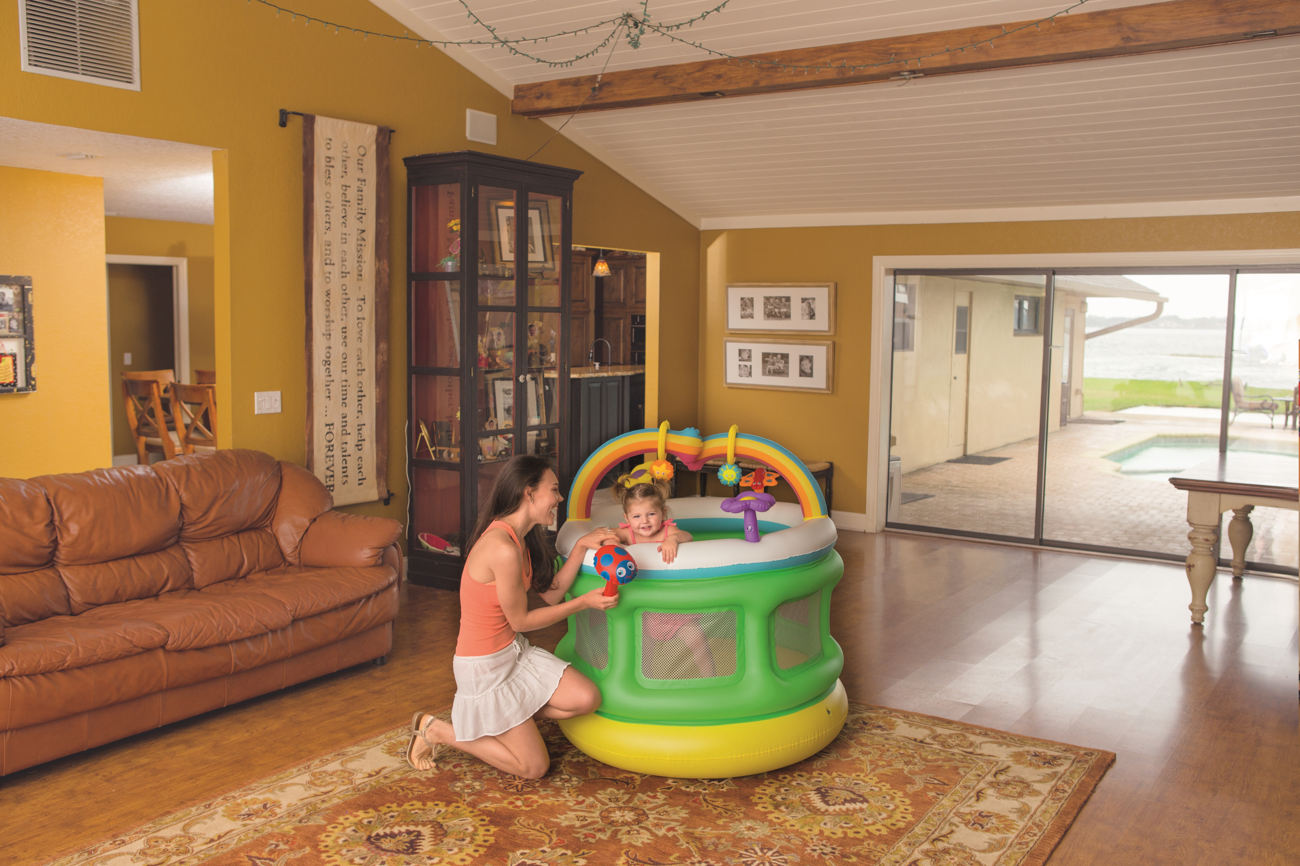 Resim Bestway Şişme Bebek Oyun Parkı, Çok Renkli, 109 cm Çap, 1040 mm Yükseklik
