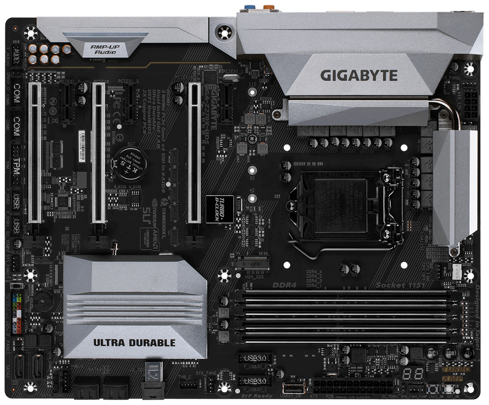 GIGABYTE GA-Z270X-UD5 motherboard Intel® Z270 LGA 1151 (Socket H4) ATX image 2