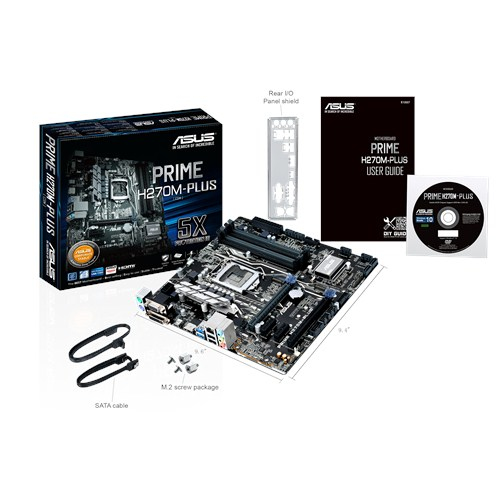 製品データ ASUS Prime H270M-Plus/CSM Intel® H270 LGA 1151