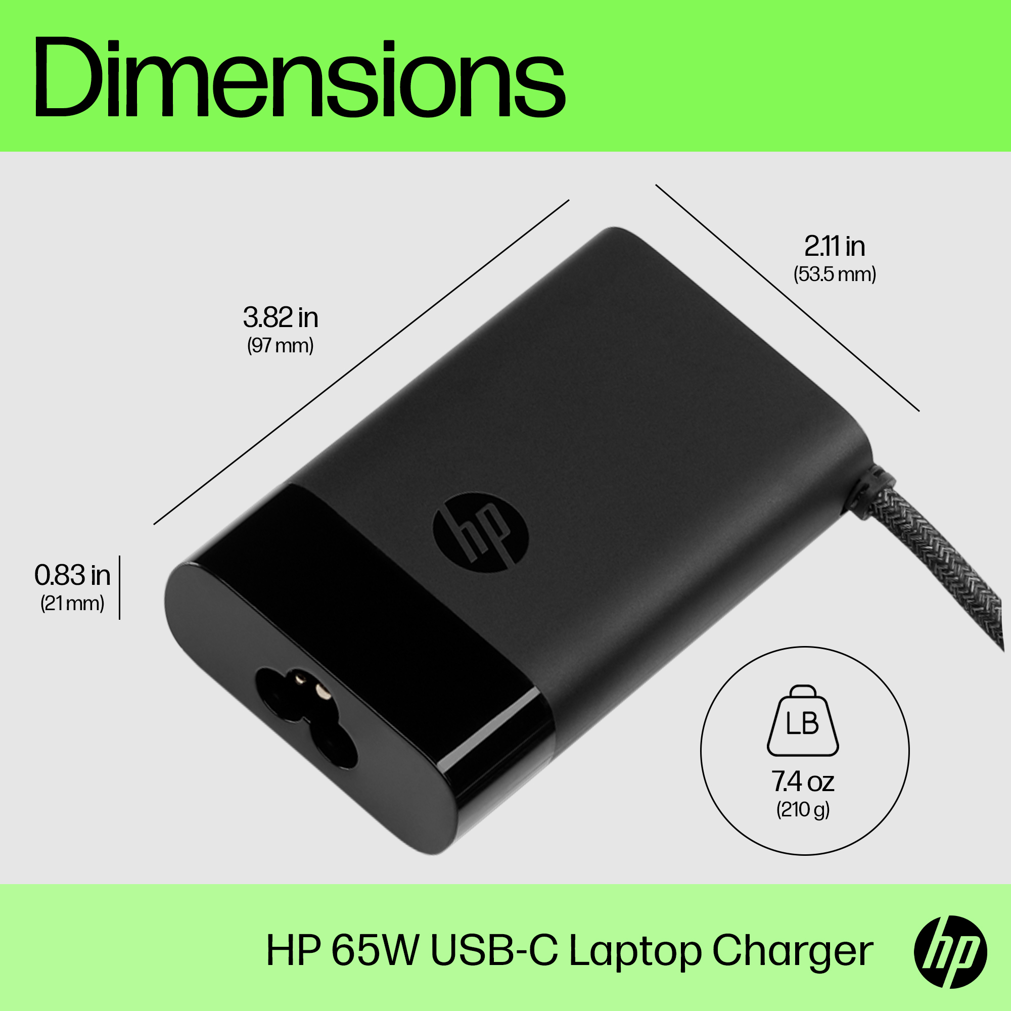 HP 65W USB-C Laptop Charger – image 3
