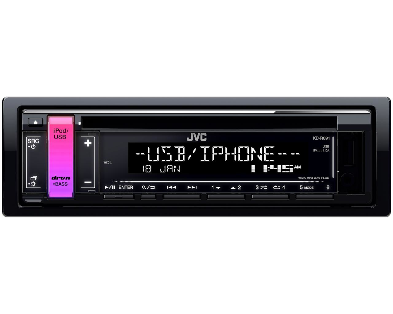 JVC KD-R691 1-DIN CD Receiver – image 2