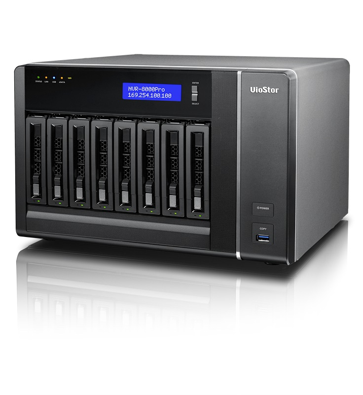 QNAP VS-8124-PRO+ network video recorder Black – image 2