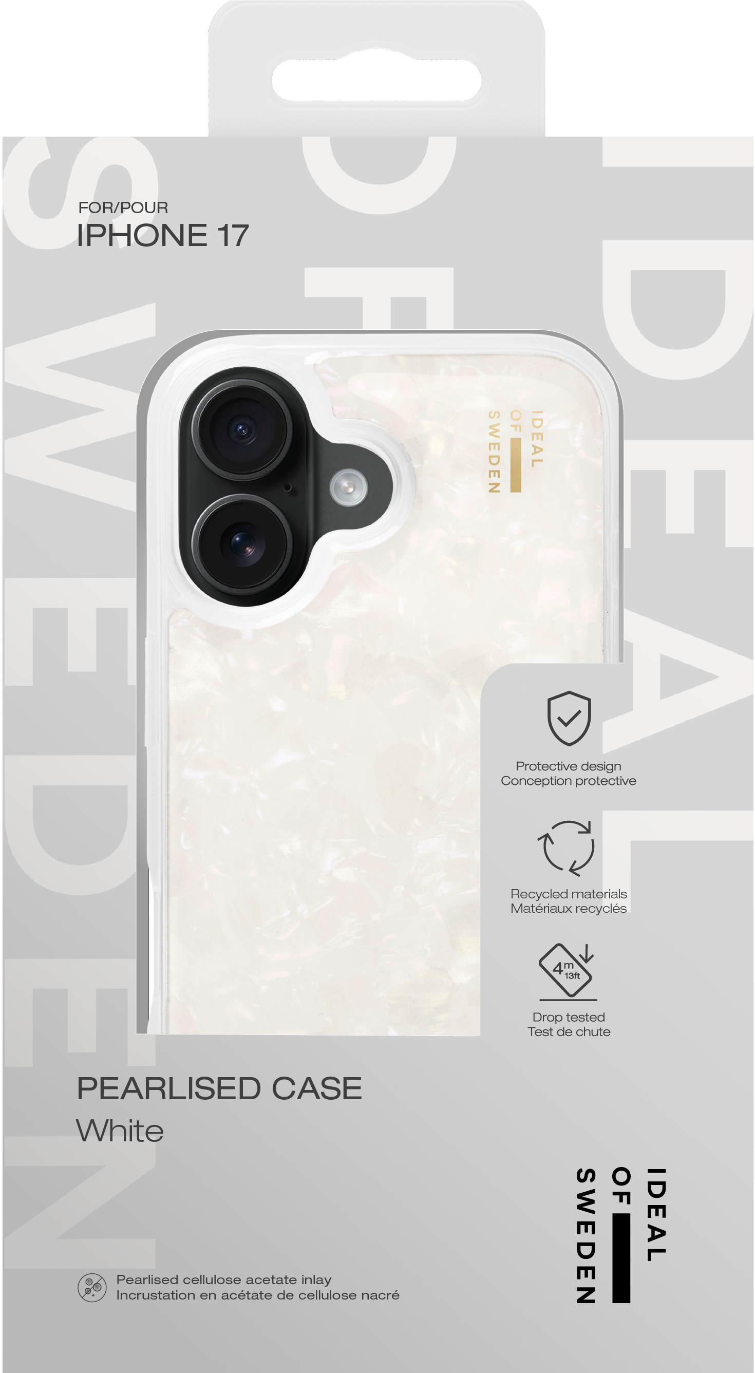 iDeal of Sweden Pearlised Case iPhone 17 White – image 3
