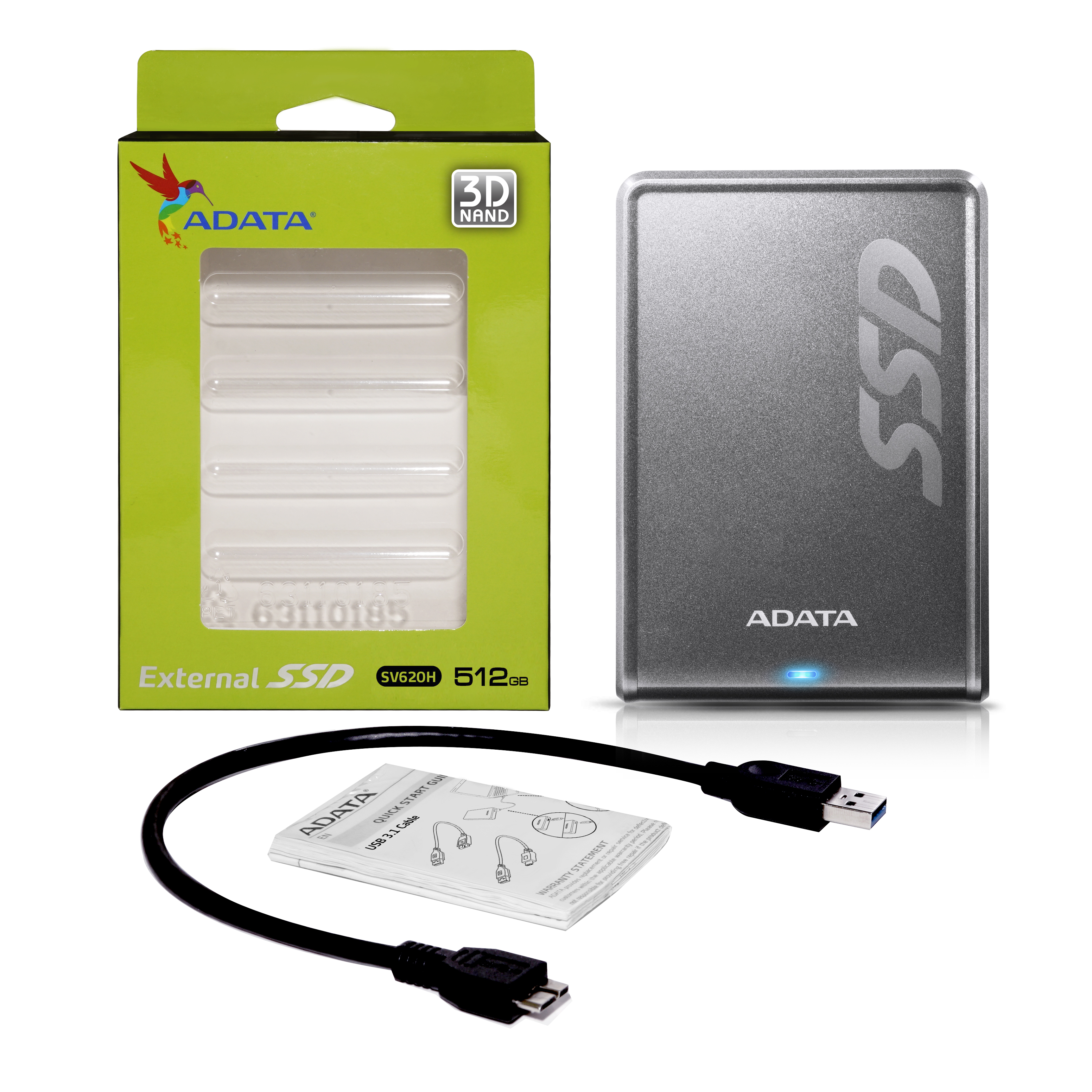 ADATA SV620H 512 GB USB Type-A 3.2 Gen 1 (3.1 Gen 1) Titanium image 7