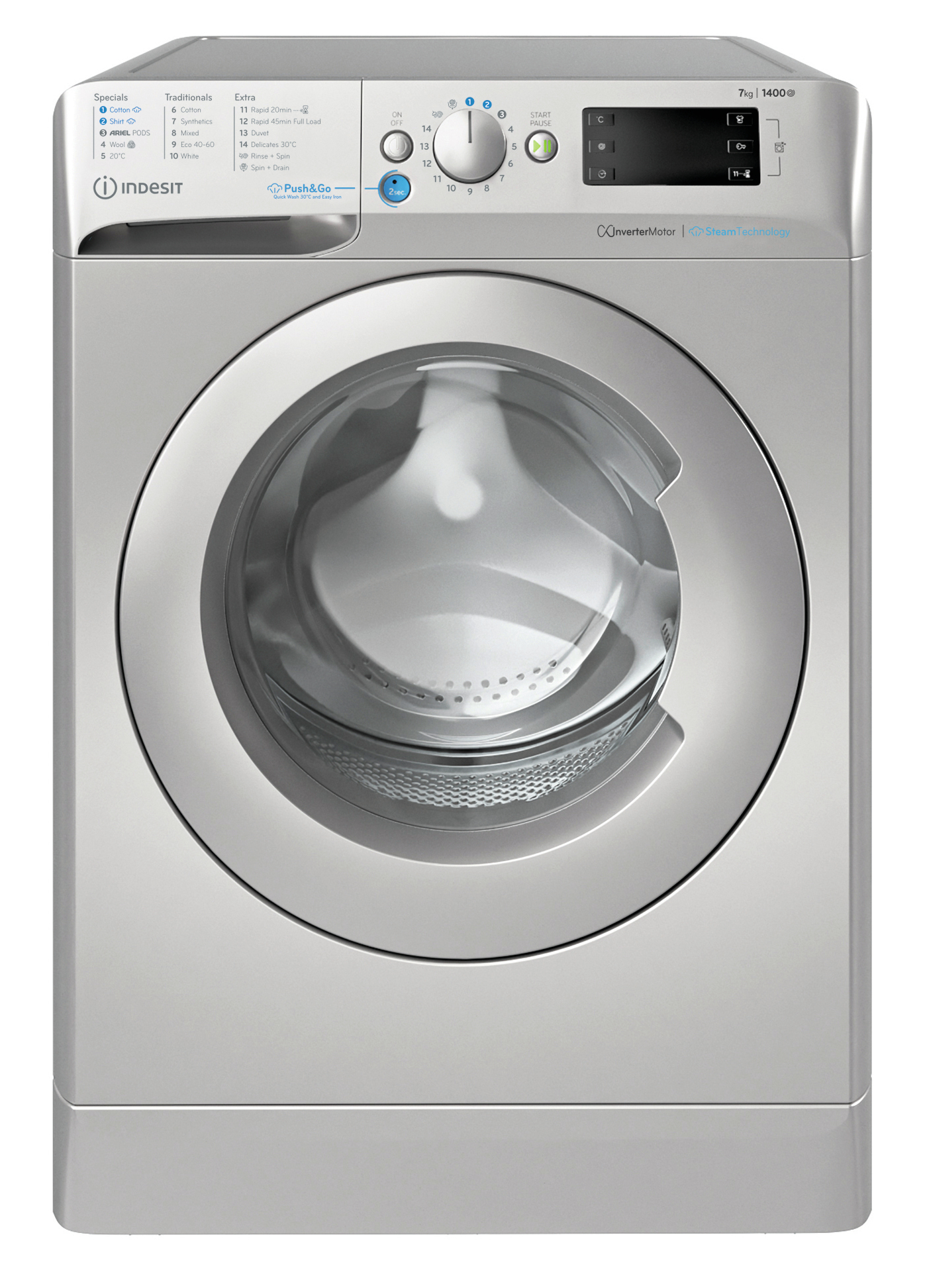 Indesit BWE 71496X SV UK — vue 1 sur 7