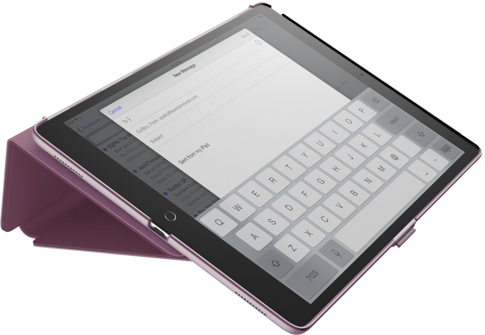 Speck Balance Folio Case iPad Air/Air 2/9.7 (2017)/9.7 (2018)/ iPad Pro 9.7 Plumberry Purple Purple – image 6