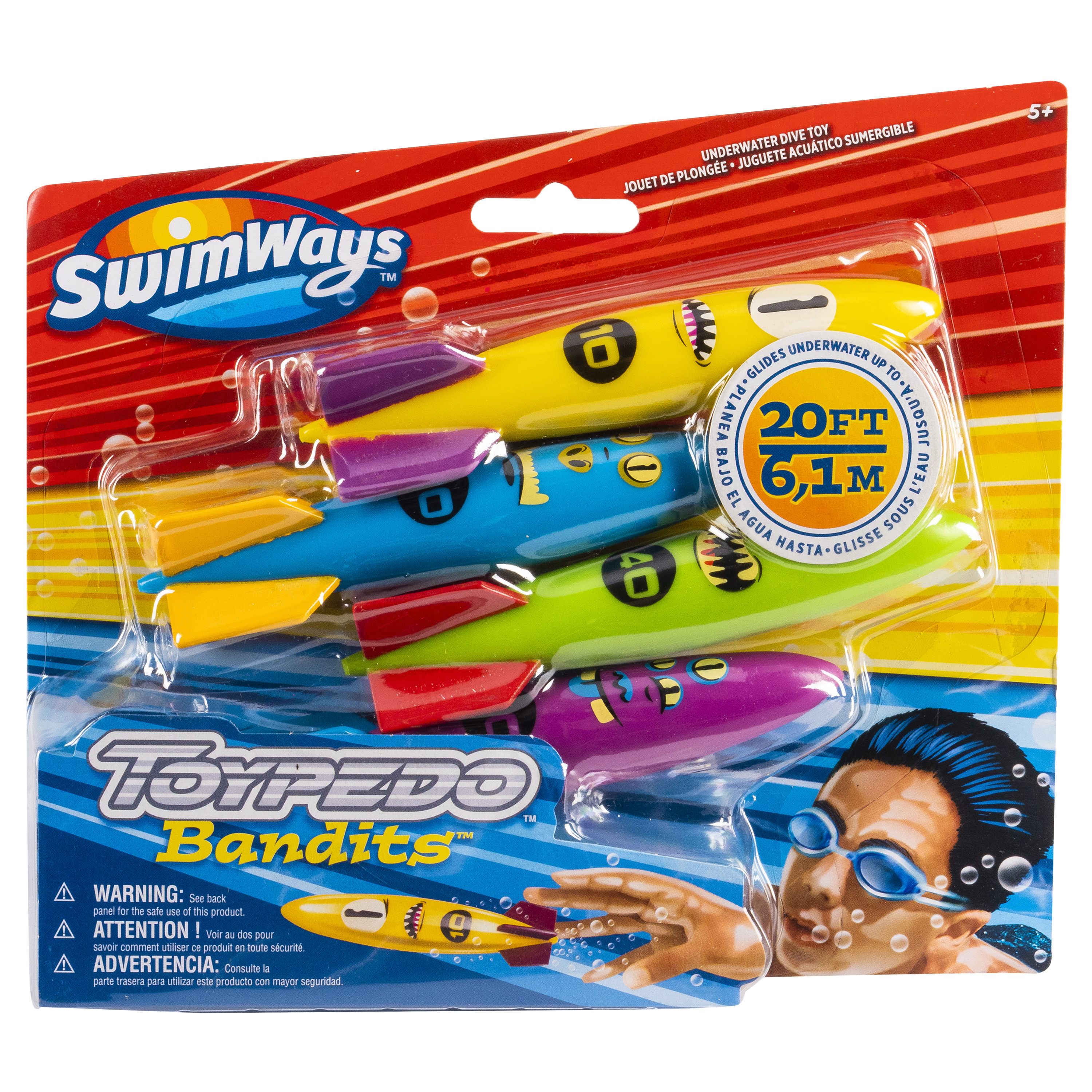 عکس اسباب بازی شنا SwimWays مدل Toypedo Bandits