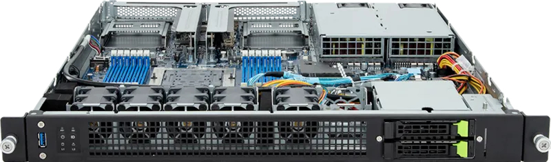 GIGABYTE E163-Z30-AAB1 AMD SoC Socket SP5 Rack (1U) Black, Steel – image 2
