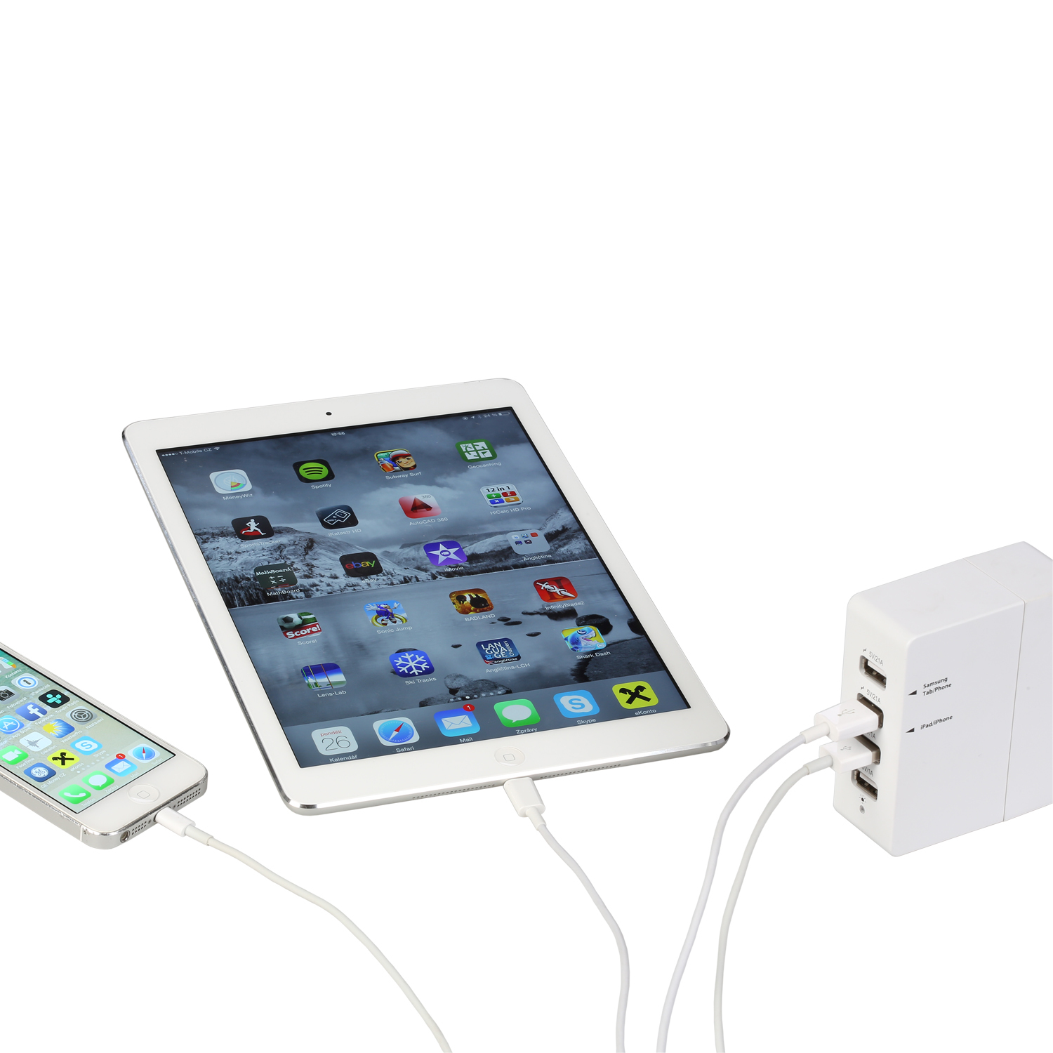 i-tec CHARGER4 mobile device charger Digital camcorder, GPS, Mobile phone, MP3, Smartphone, Tablet White AC Indoor – image 4