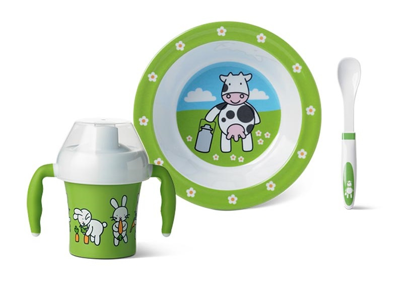 صورة مجموعة أوعية FARM FAMILY الميلامين و PP متعددة الألوان