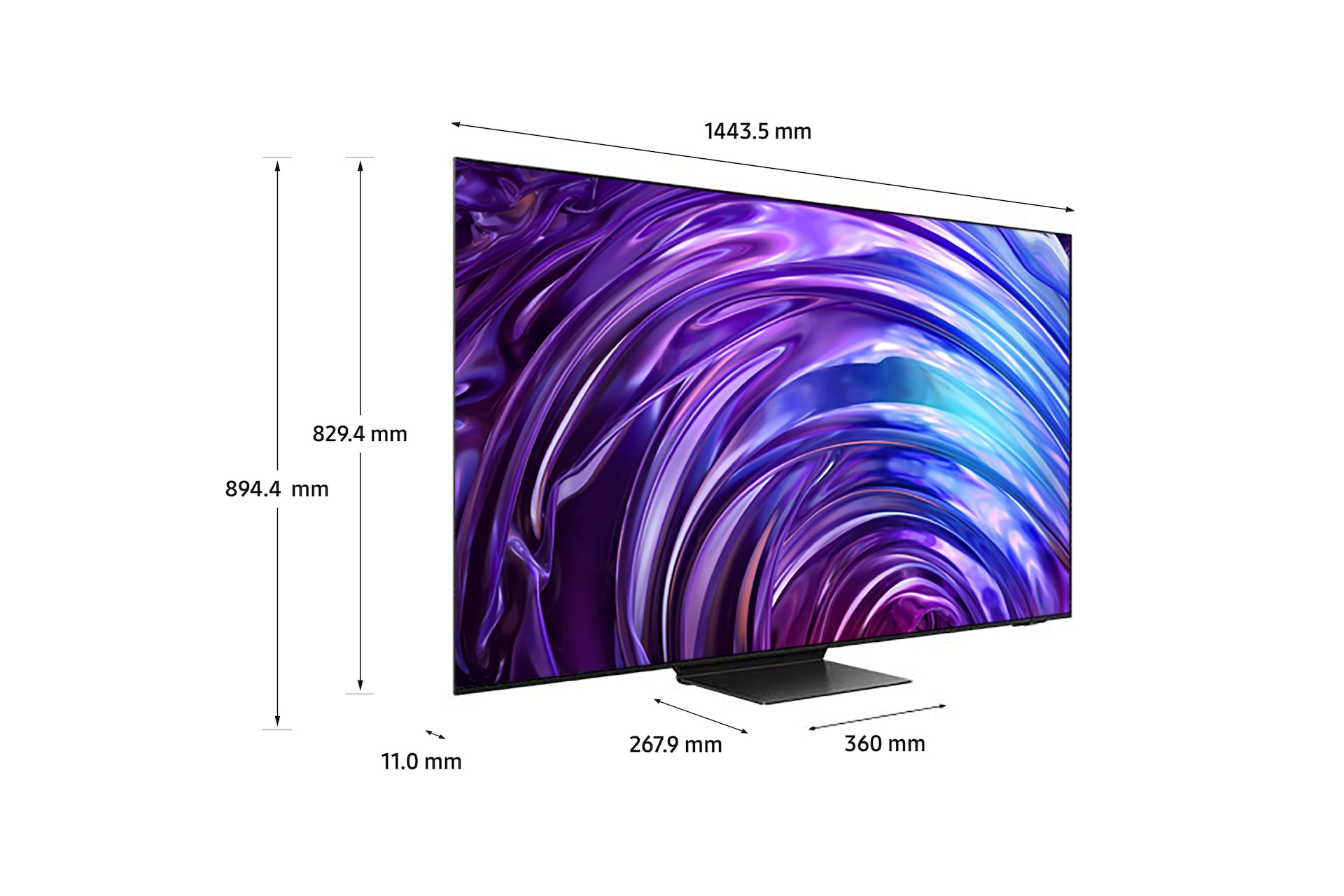 Samsung S95D 65” OLED 4K Smart TV (2024) and B750D B-Series Soundbar with Subwoofer – image 4