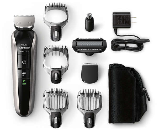 Philips Norelco Multigroom 7100 QG3390/49 body groomer/shaver Black, Chrome