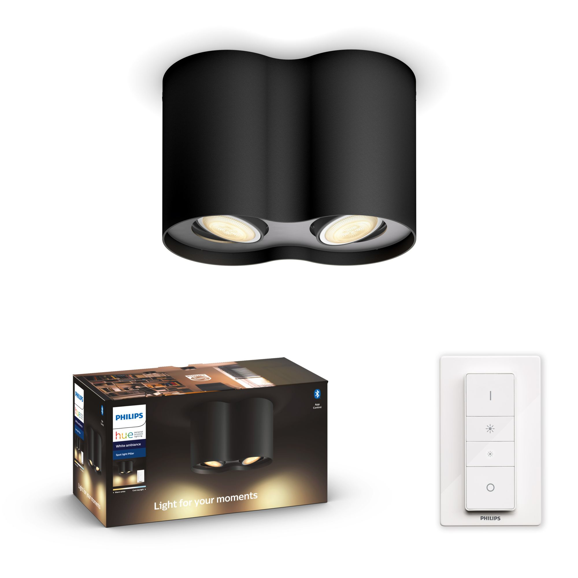 Philips by Signify Philips Hue White ambience Pillar double spotlight – image 5