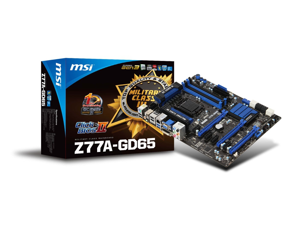 MSI Z77A-GD65 motherboard LGA 1155 (Socket H2) ATX – image 4