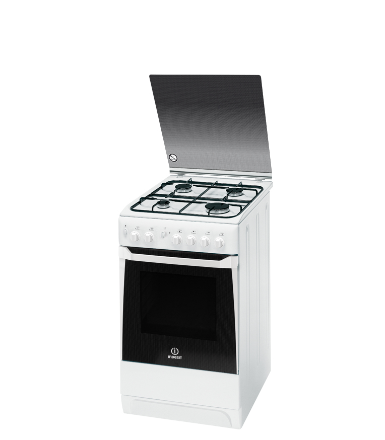 Indesit KN3G2107(W)/RU cooker Freestanding cooker Gas White