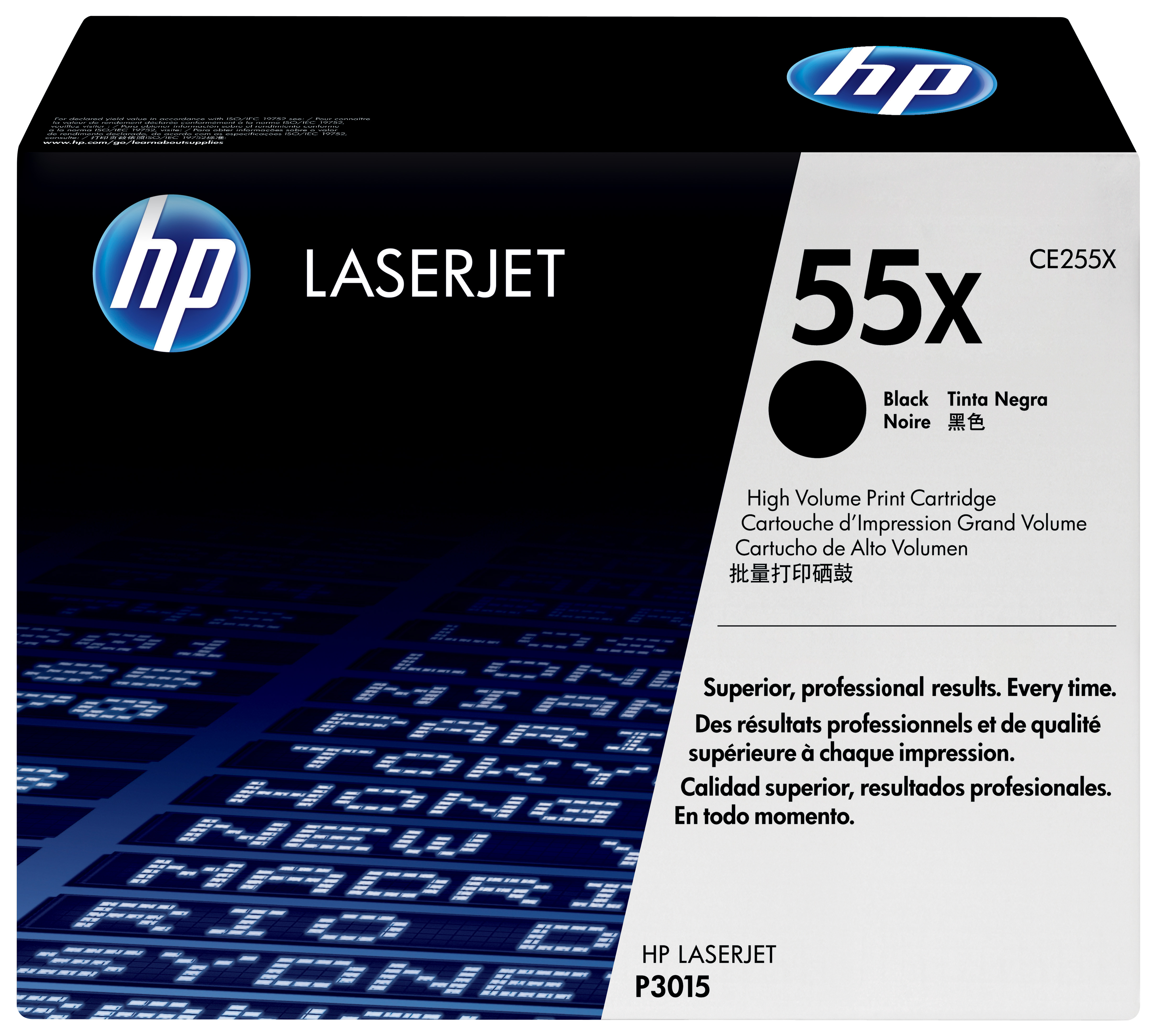 TONER CARTRIDGE 55X BLACK LASERJET CE255X