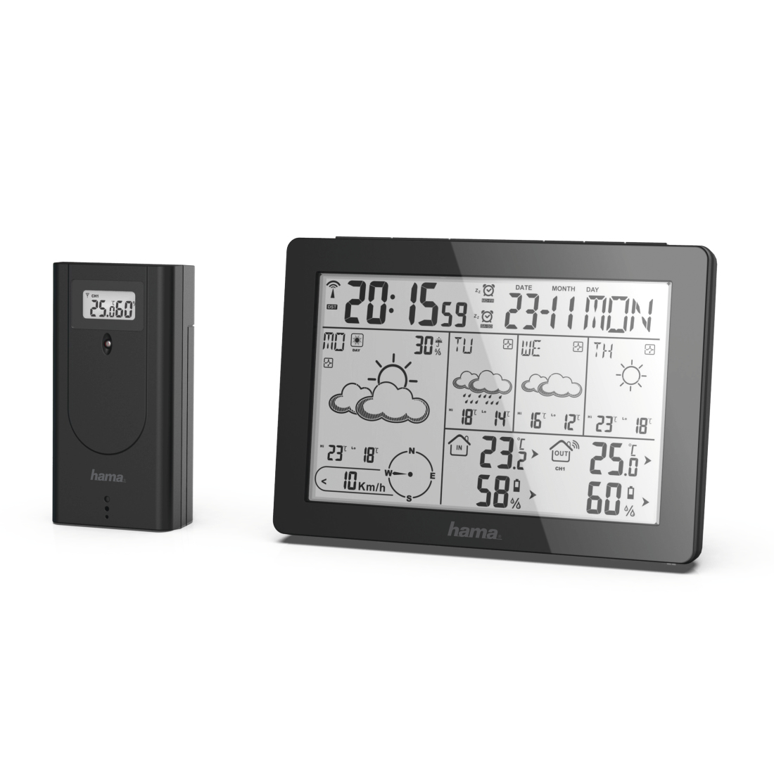 Hama Meteotime Black Battery